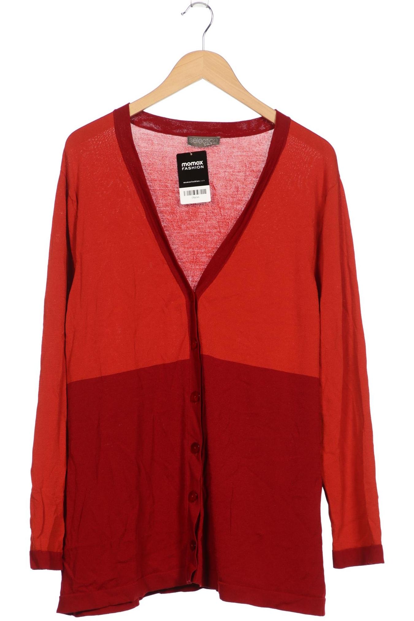 

Selection by Ulla Popken Damen Strickjacke, orange, Gr. 50