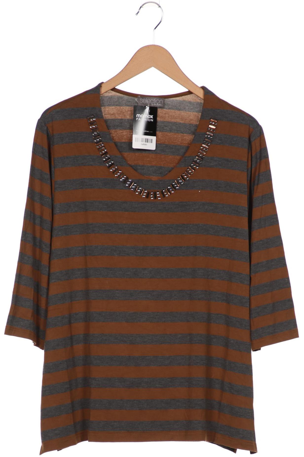 

Selection by Ulla Popken Damen Langarmshirt, grau, Gr. 46