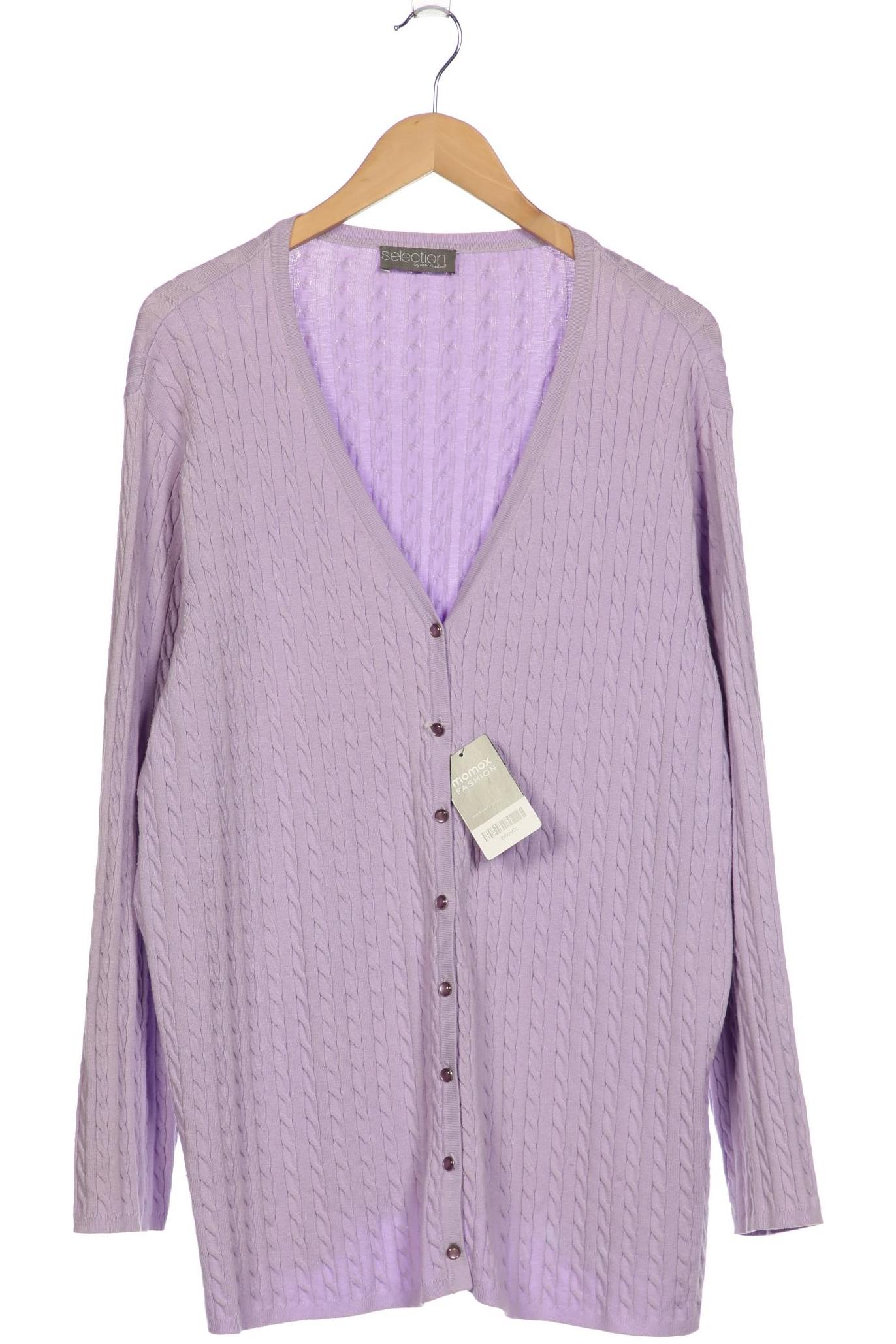 

Selection by Ulla Popken Damen Strickjacke, flieder, Gr. 48