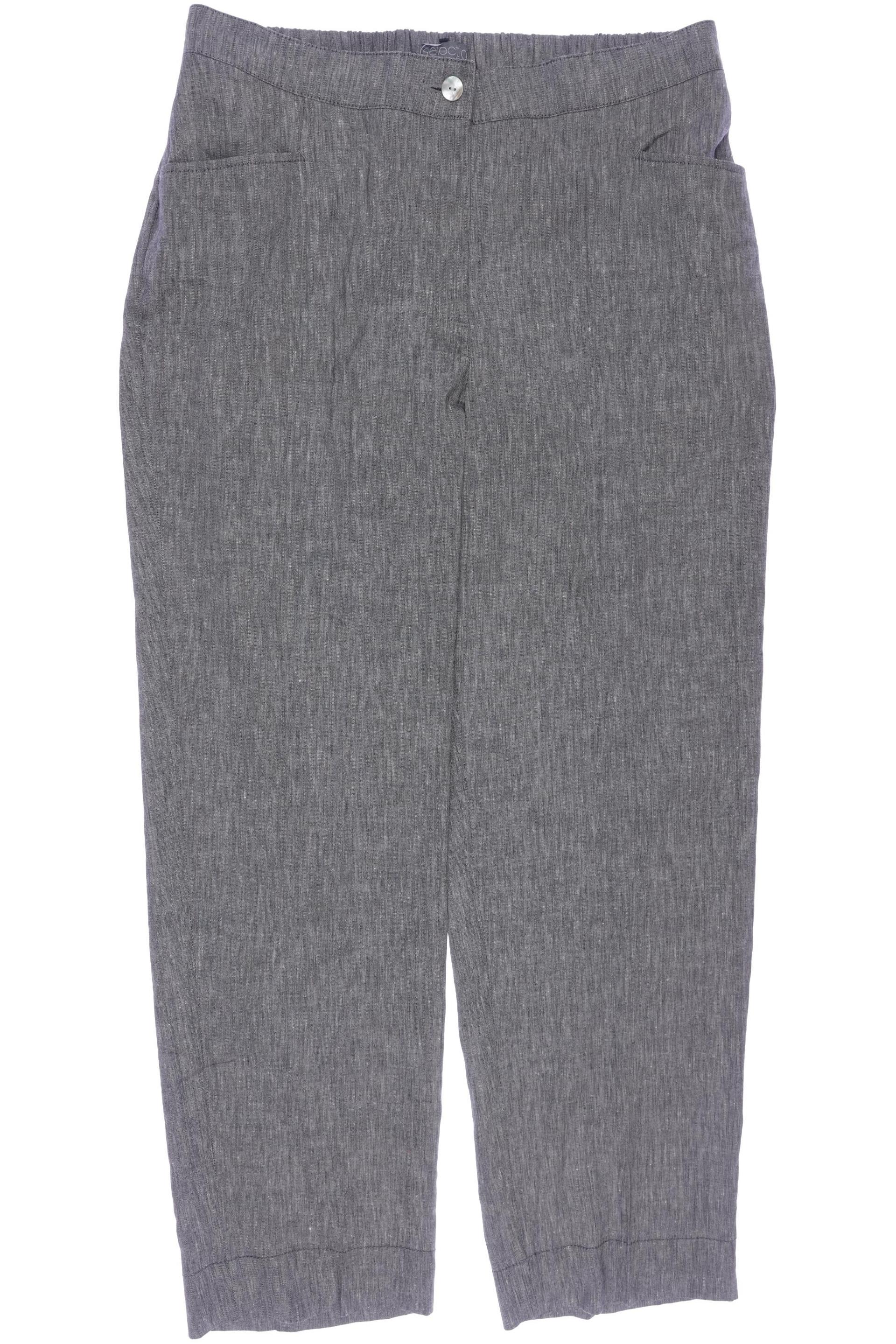 

Selection by Ulla Popken Damen Stoffhose, grau, Gr. 48