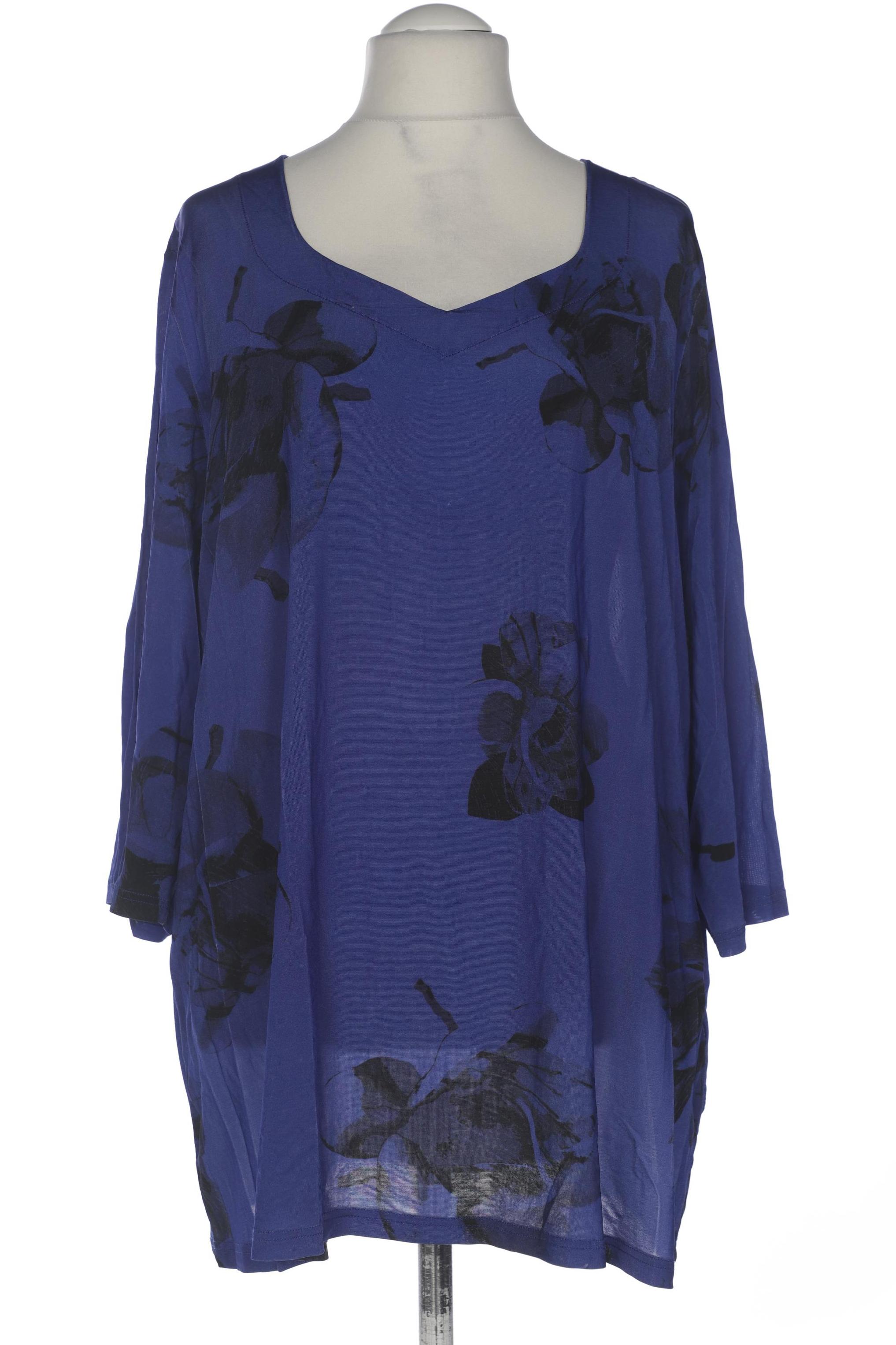 

Selection by Ulla Popken Damen Bluse, marineblau, Gr. 54