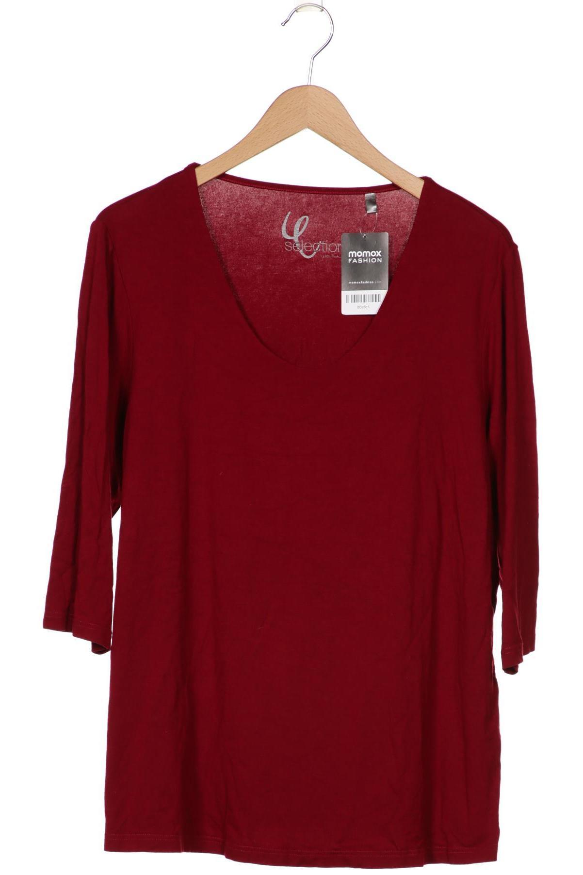 

Selection by Ulla Popken Damen Langarmshirt, rot, Gr. 46