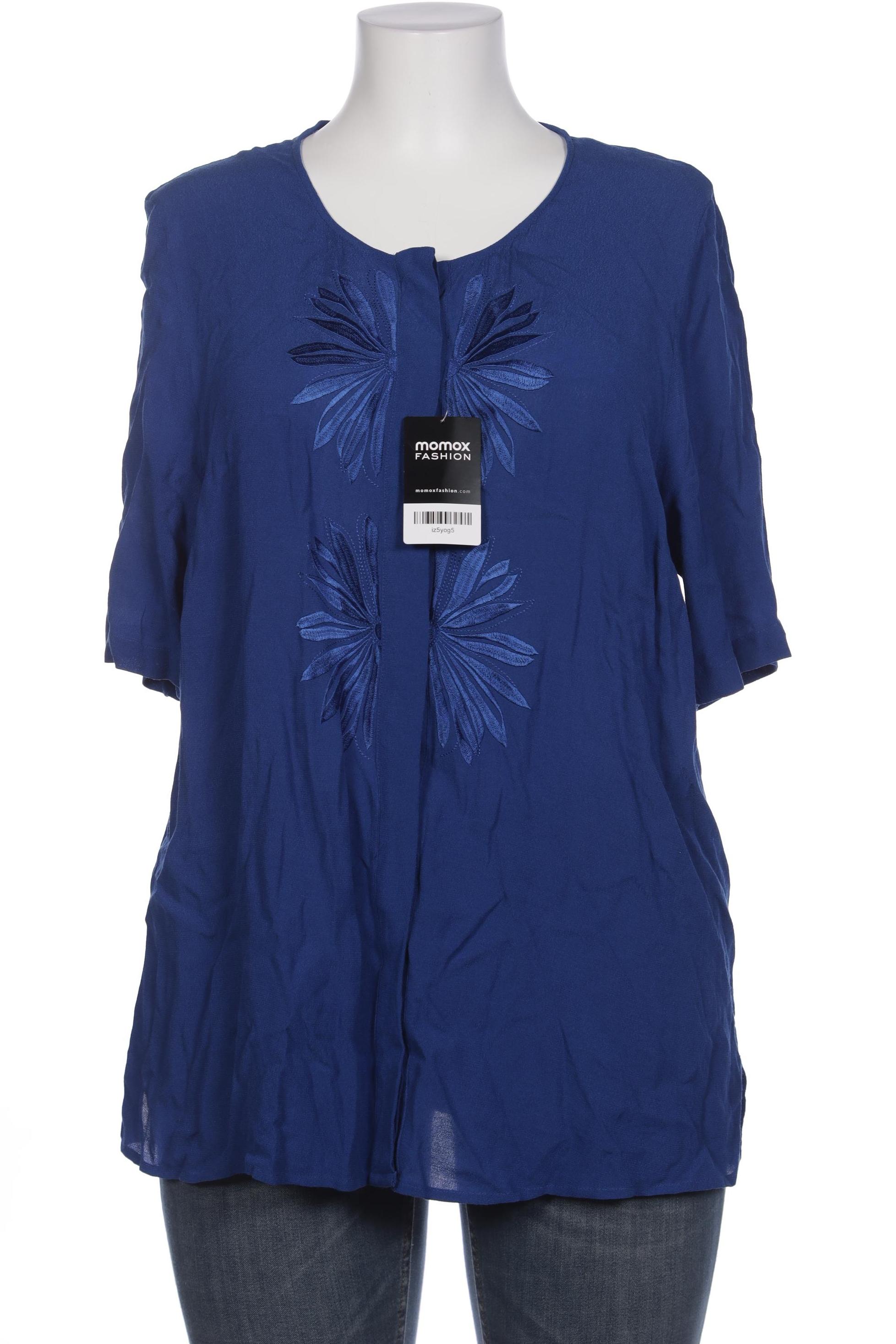 

Selection by Ulla Popken Damen Bluse, blau, Gr. 46