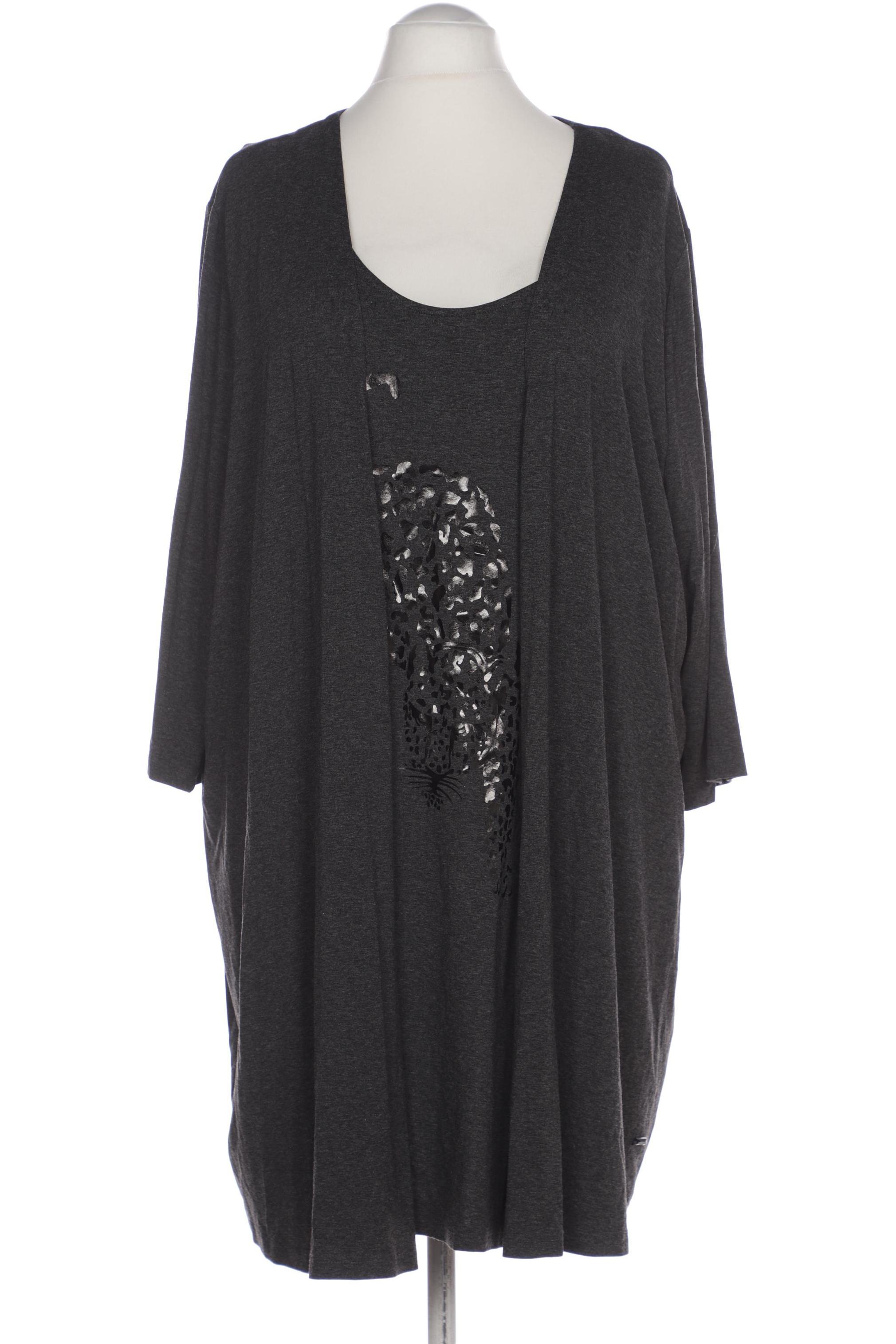 

Selection by Ulla Popken Damen Langarmshirt, grau, Gr. 58