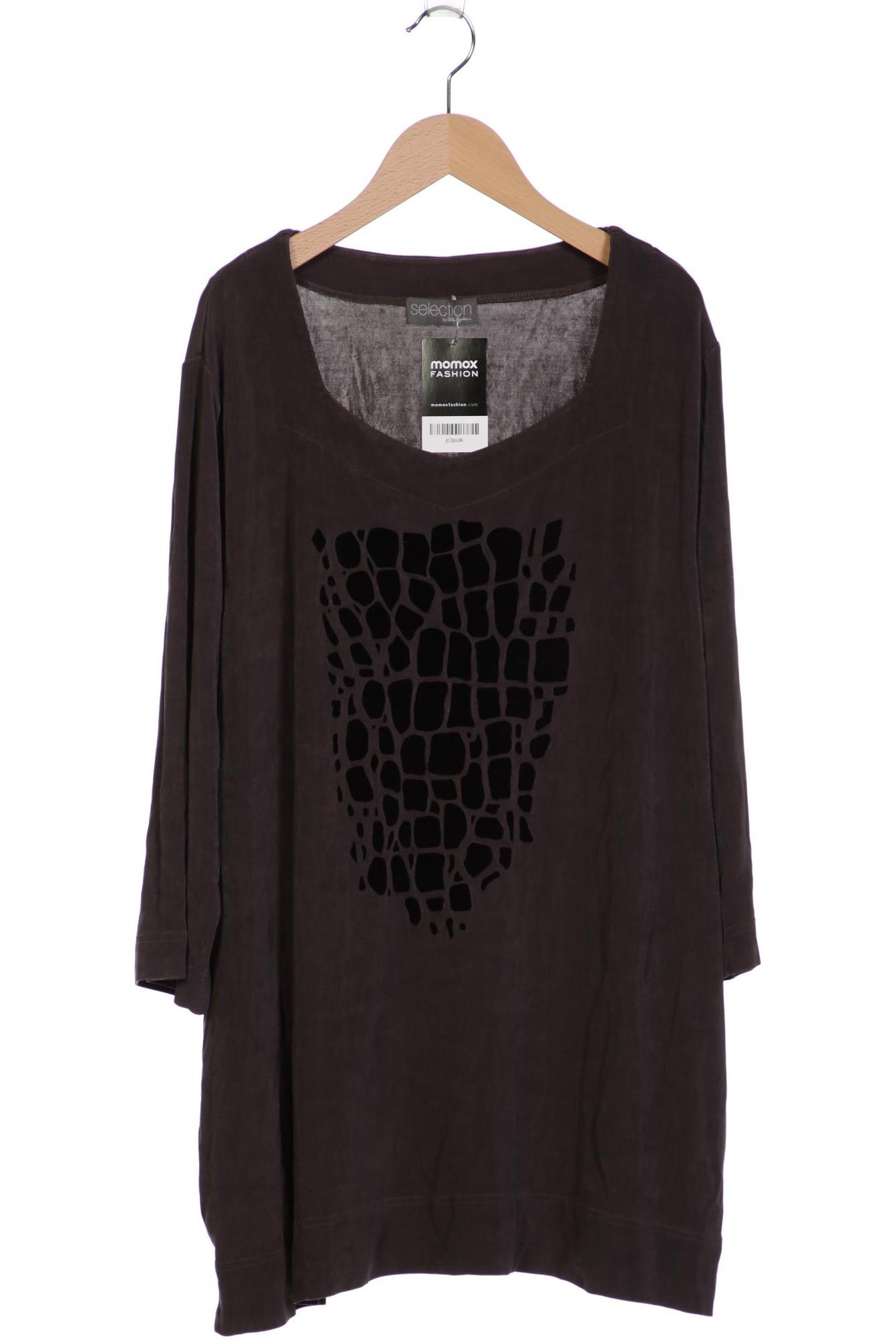 

Selection by Ulla Popken Damen Langarmshirt, grau, Gr. 50