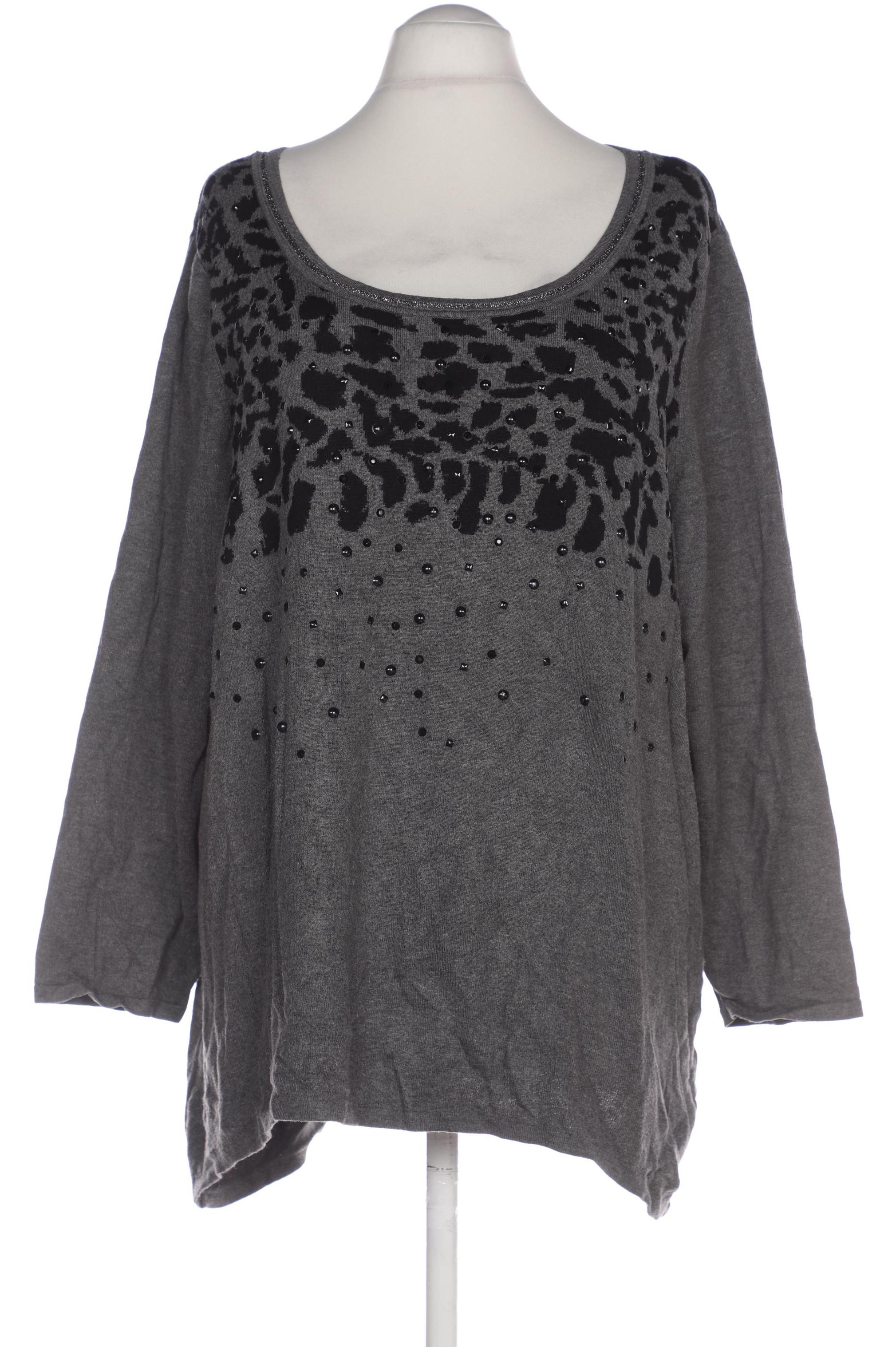

Selection by Ulla Popken Damen Langarmshirt, grau, Gr. 54