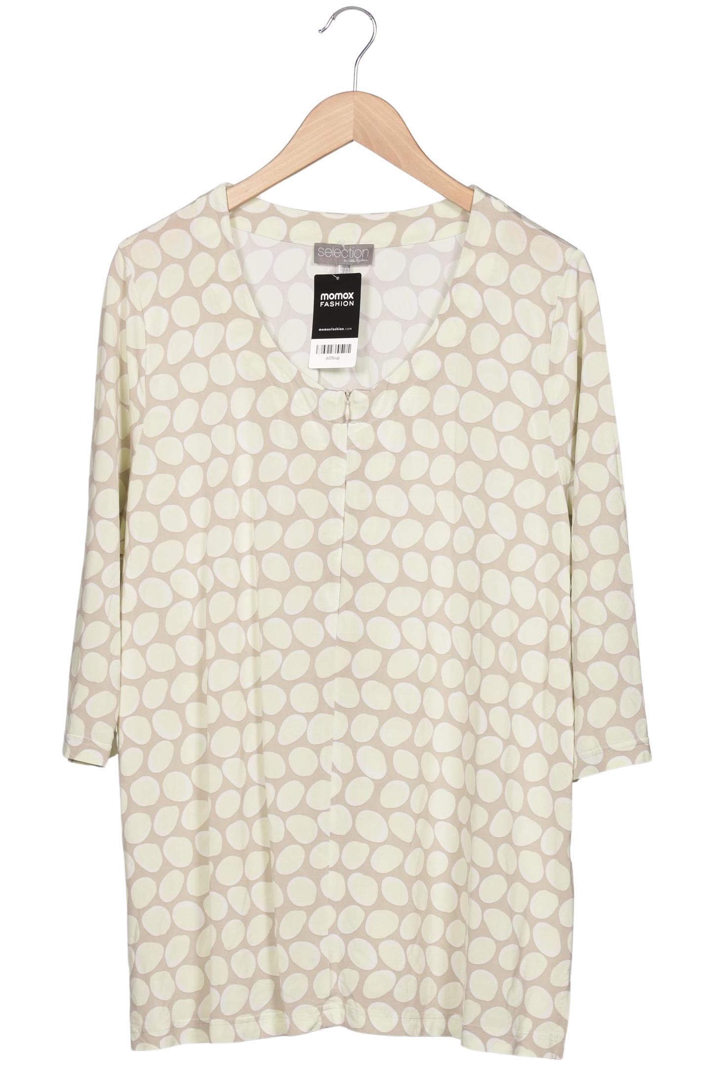 

Selection by Ulla Popken Damen Langarmshirt, beige, Gr. 46