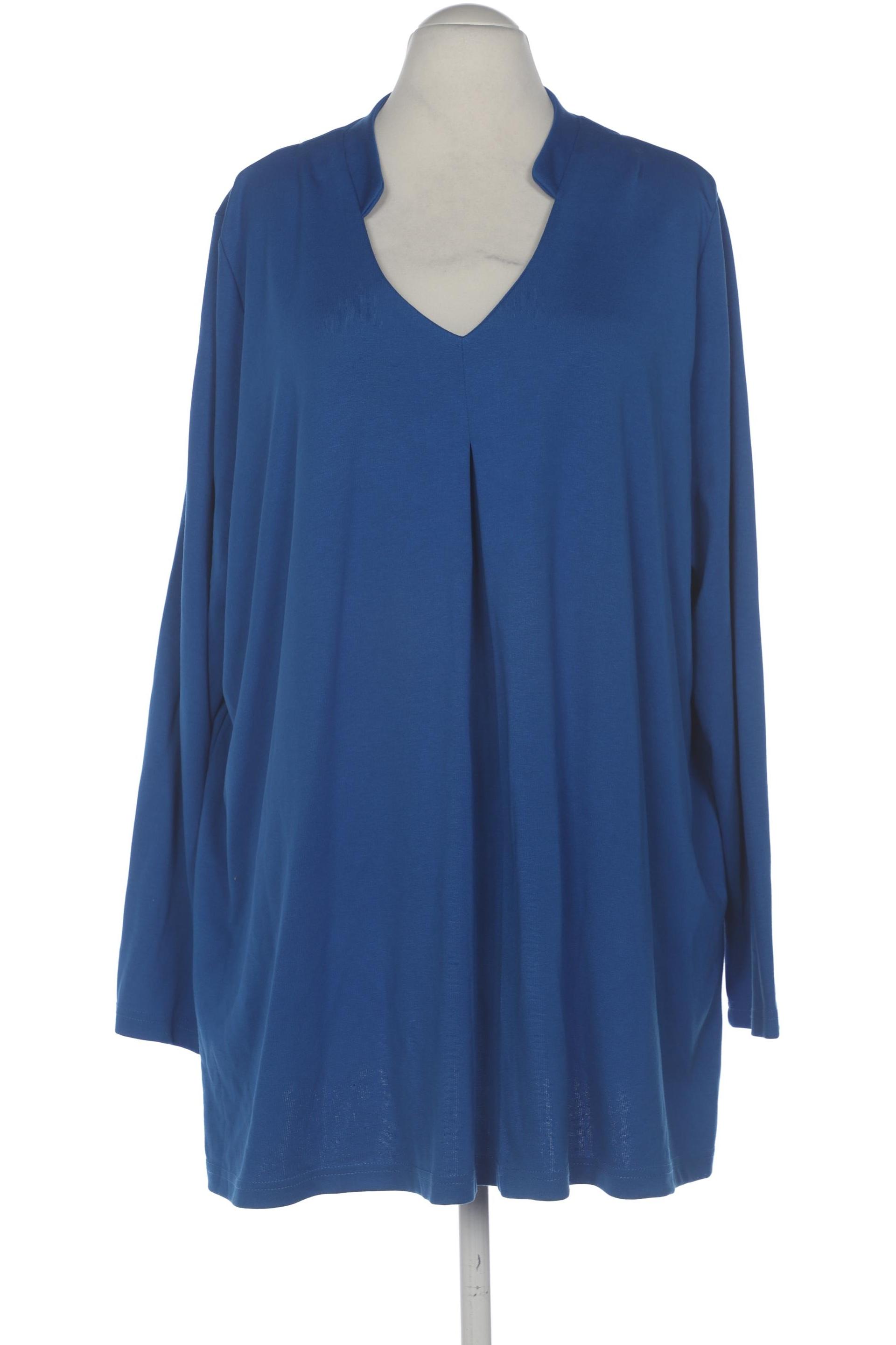 

Selection by Ulla Popken Damen Langarmshirt, blau, Gr. 54