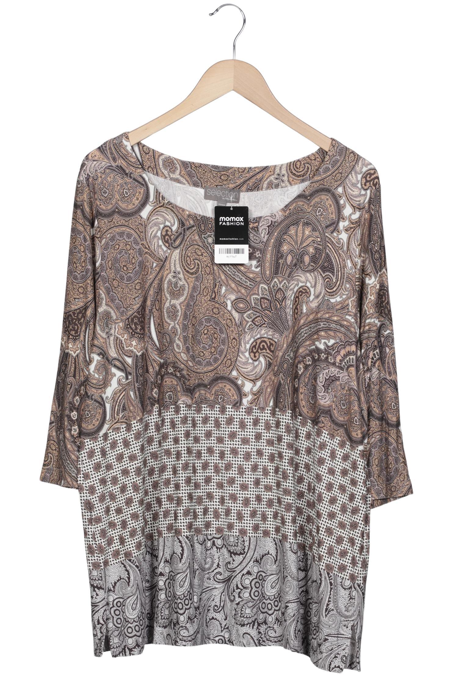 

Selection by Ulla Popken Damen Langarmshirt, braun, Gr. 46