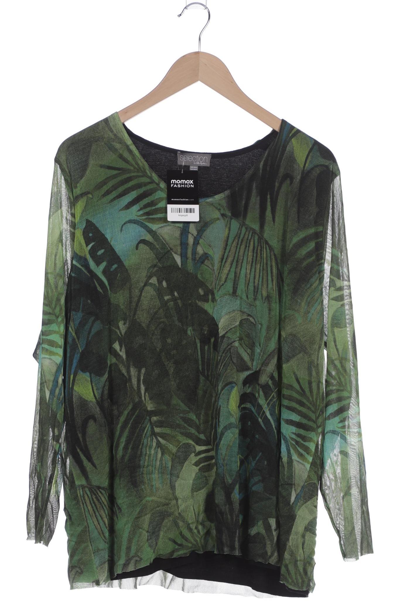 

Selection by Ulla Popken Damen Langarmshirt, grün, Gr. 50