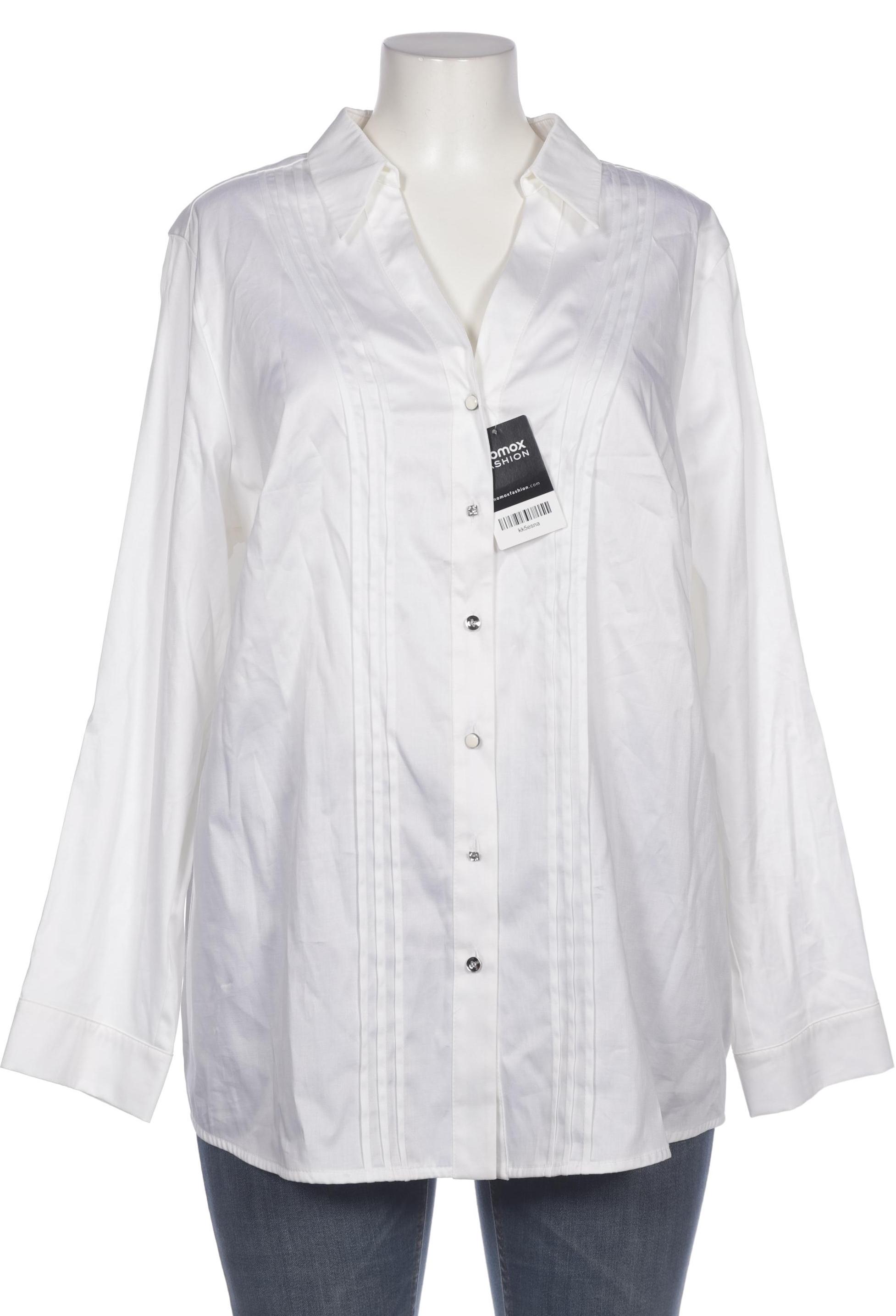

Selection by Ulla Popken Damen Bluse, weiß, Gr. 50