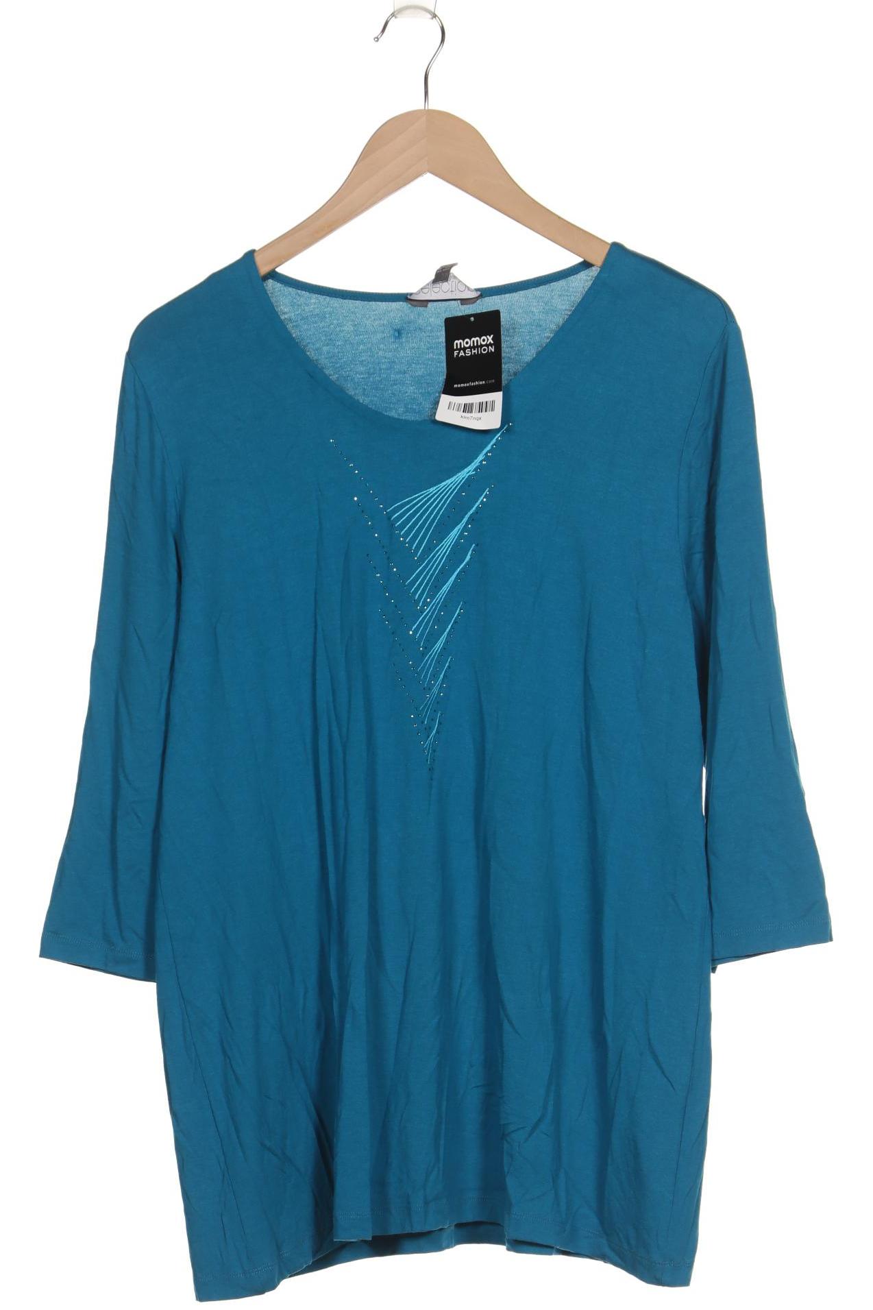 

Selection by Ulla Popken Damen Langarmshirt, türkis, Gr. 42