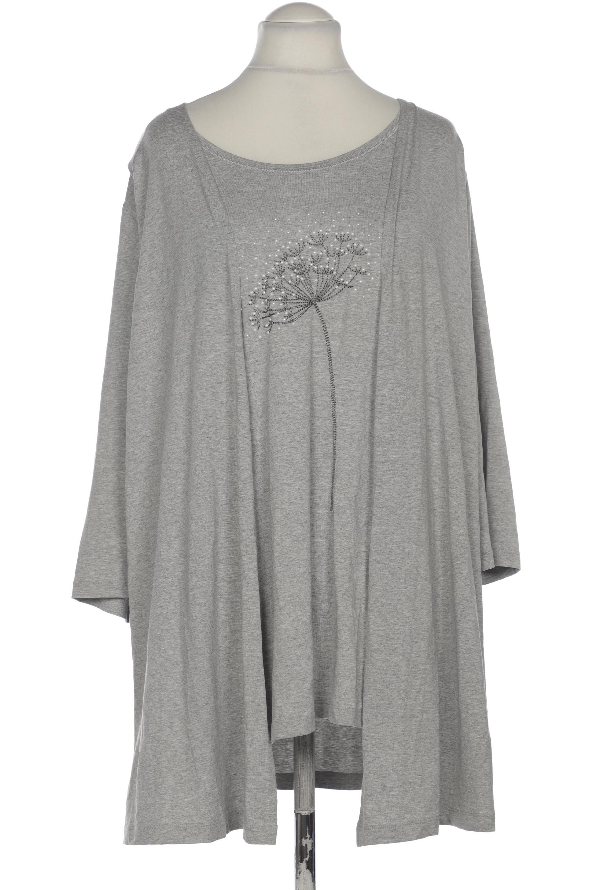 

Selection by Ulla Popken Damen Langarmshirt, grau, Gr. 54