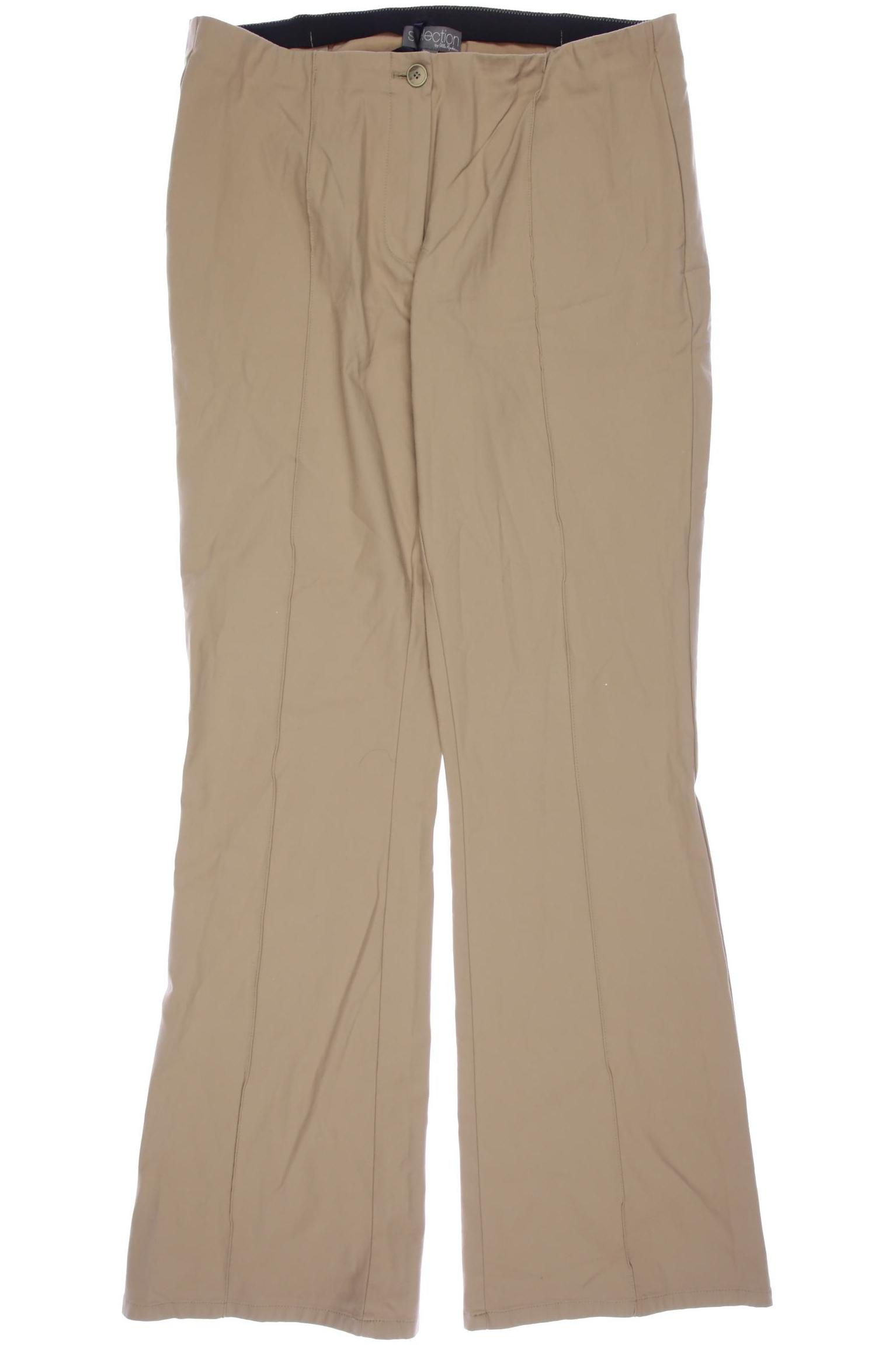 

Selection by Ulla Popken Damen Stoffhose, beige, Gr. 42