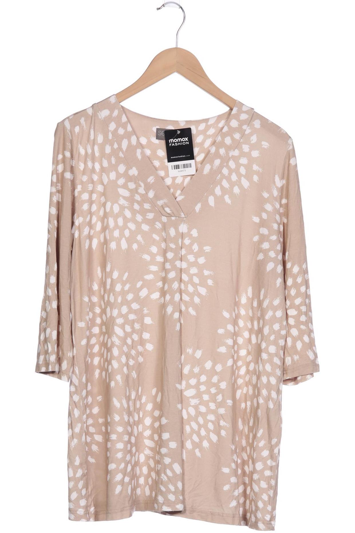 

Selection by Ulla Popken Damen Langarmshirt, beige, Gr. 42