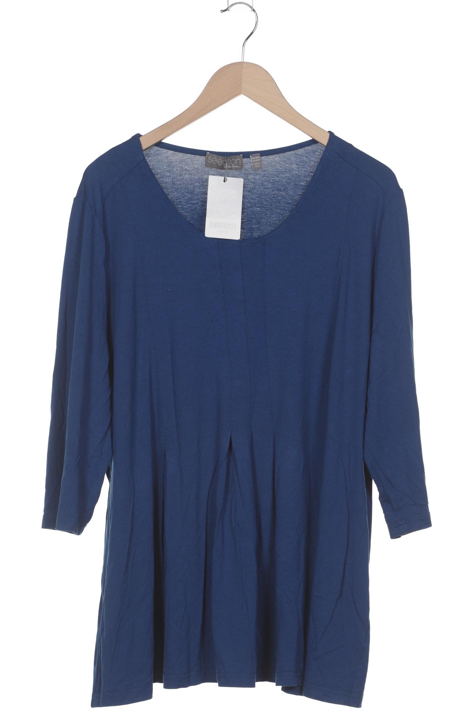 

Selection by Ulla Popken Damen Langarmshirt, blau, Gr. 50