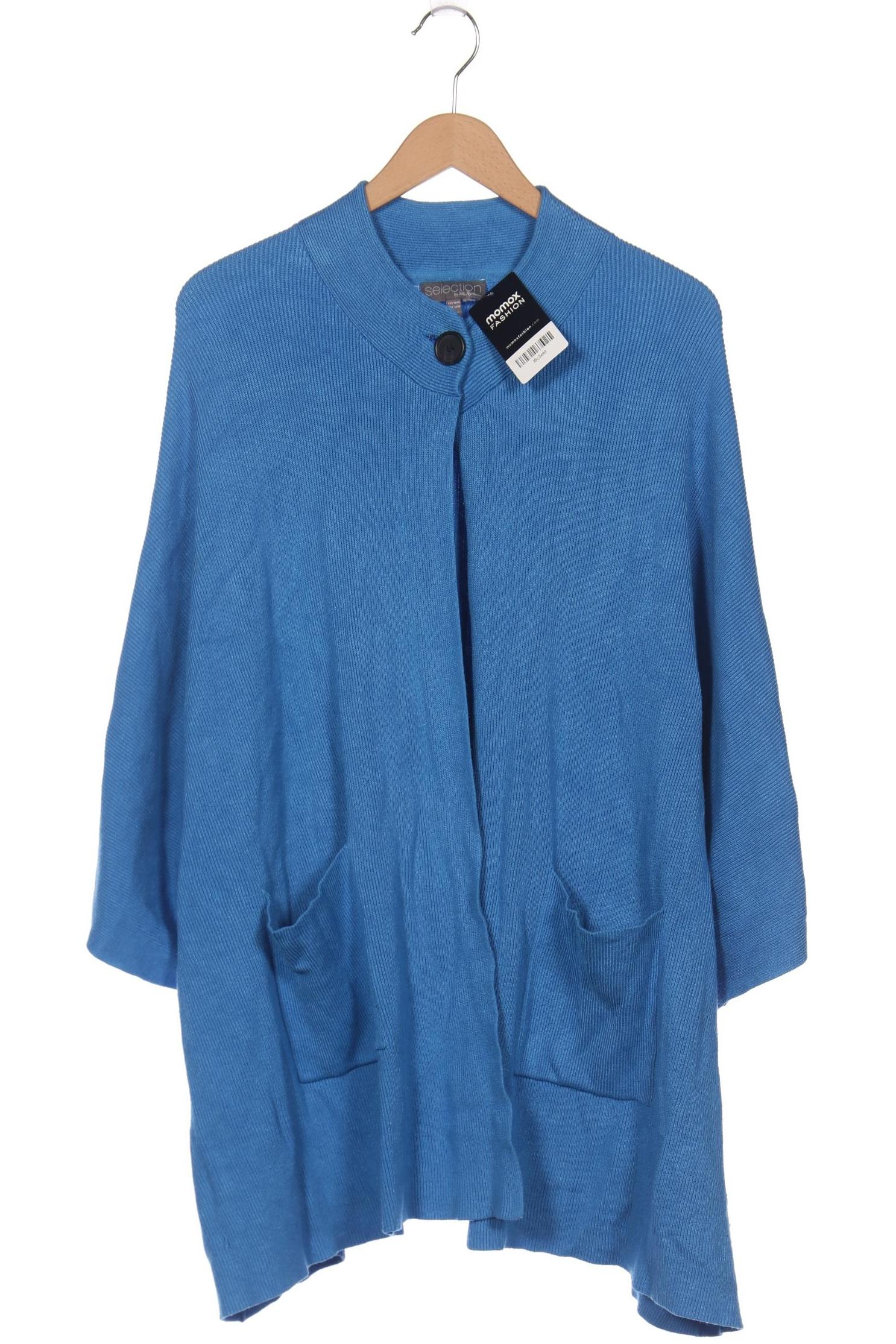 

Selection by Ulla Popken Damen Strickjacke, blau, Gr. 48