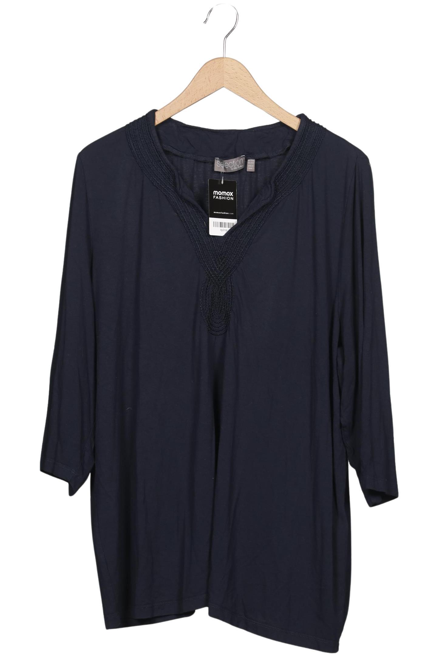 

Selection by Ulla Popken Damen Langarmshirt, marineblau, Gr. 50