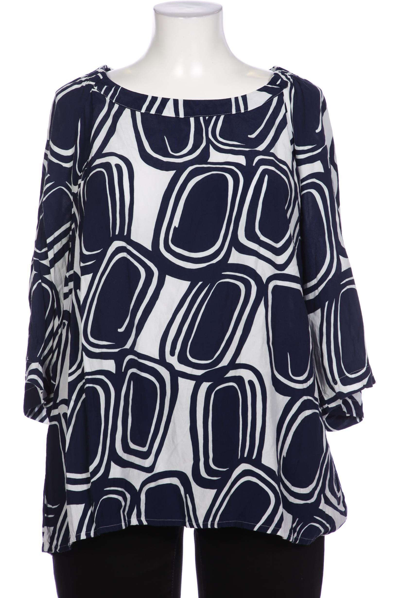 

Selection by Ulla Popken Damen Bluse, marineblau, Gr. 46
