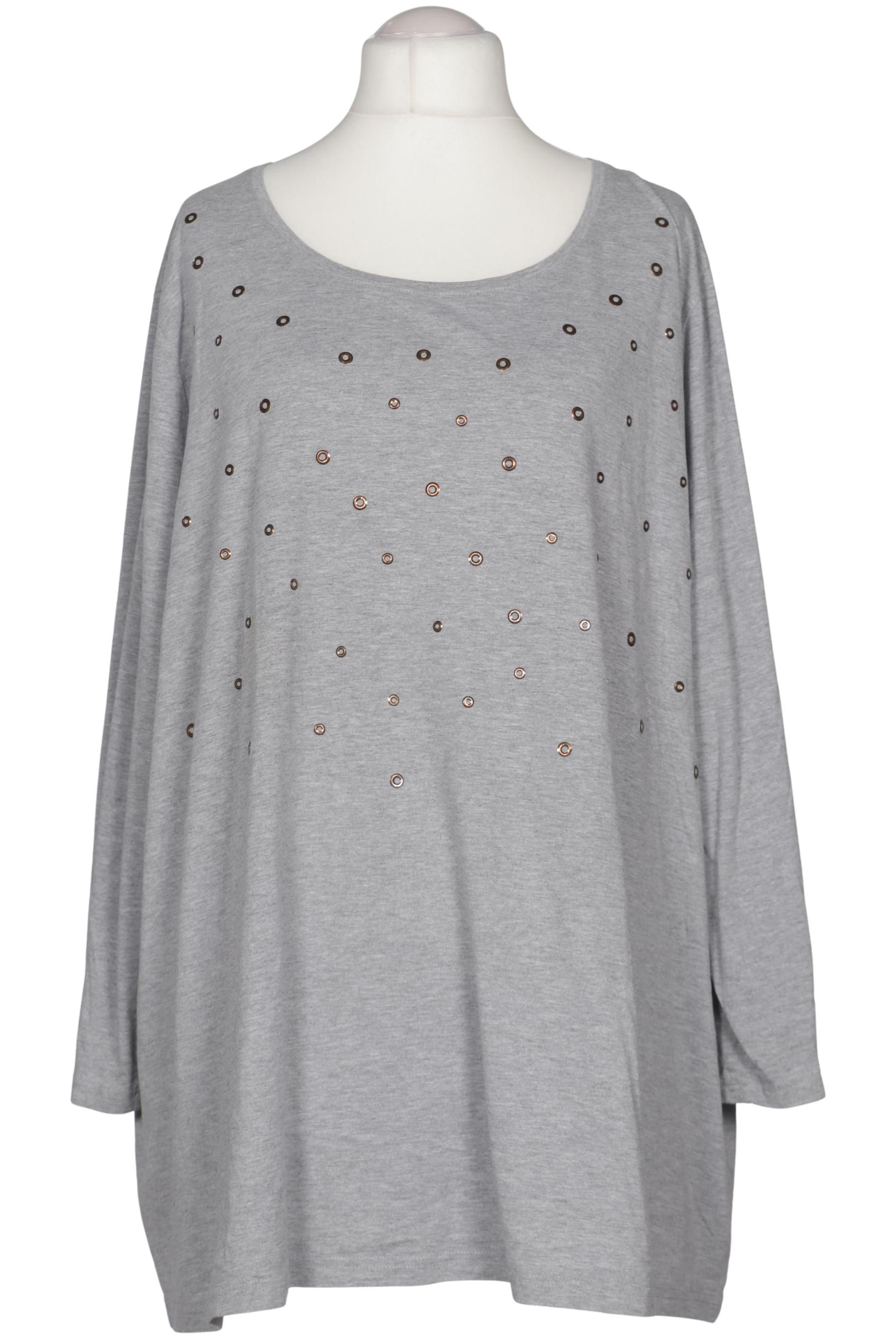 

Selection by Ulla Popken Damen Langarmshirt, grau, Gr. 62