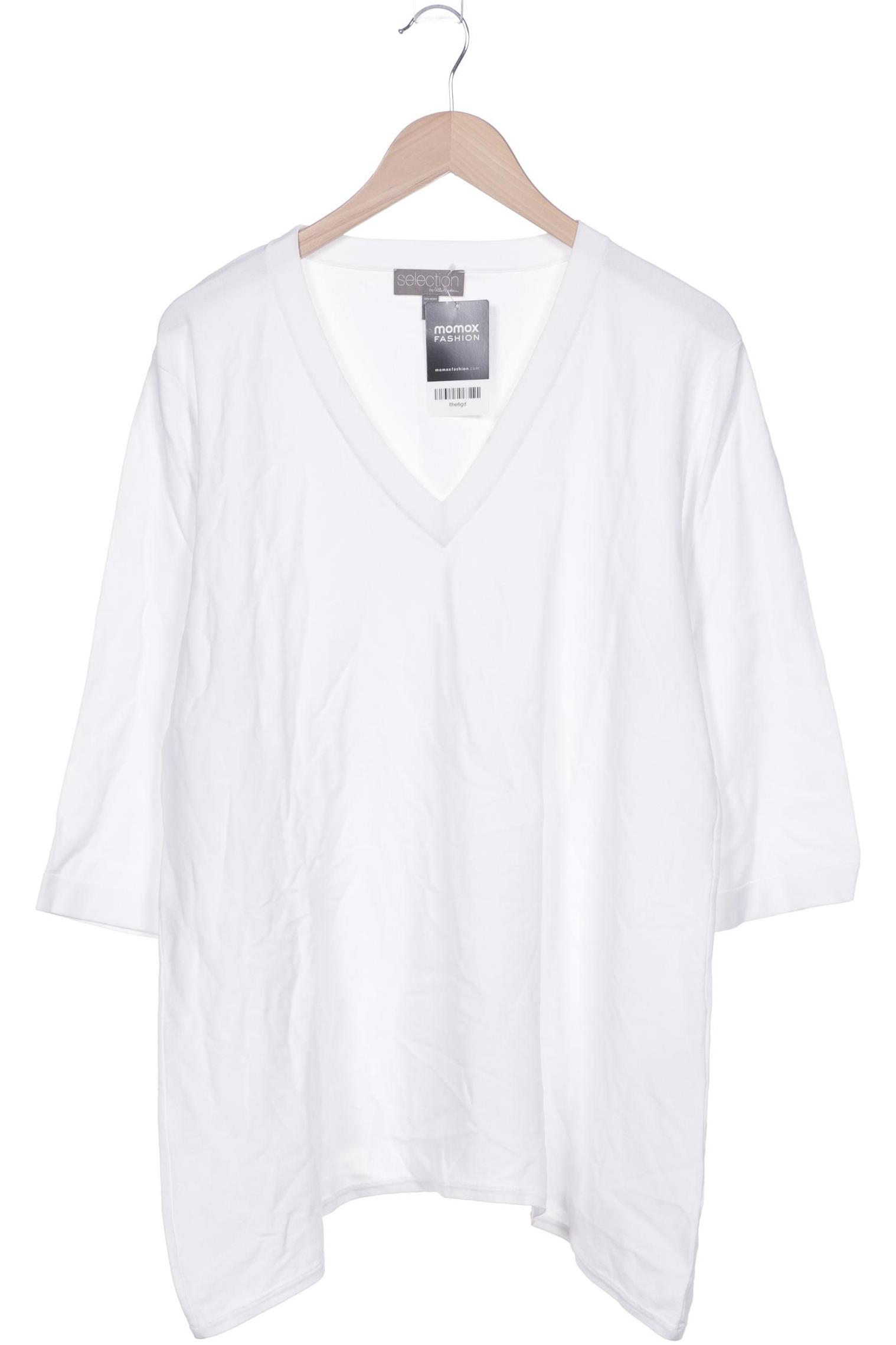 

Selection by Ulla Popken Damen Langarmshirt, weiß, Gr. 42