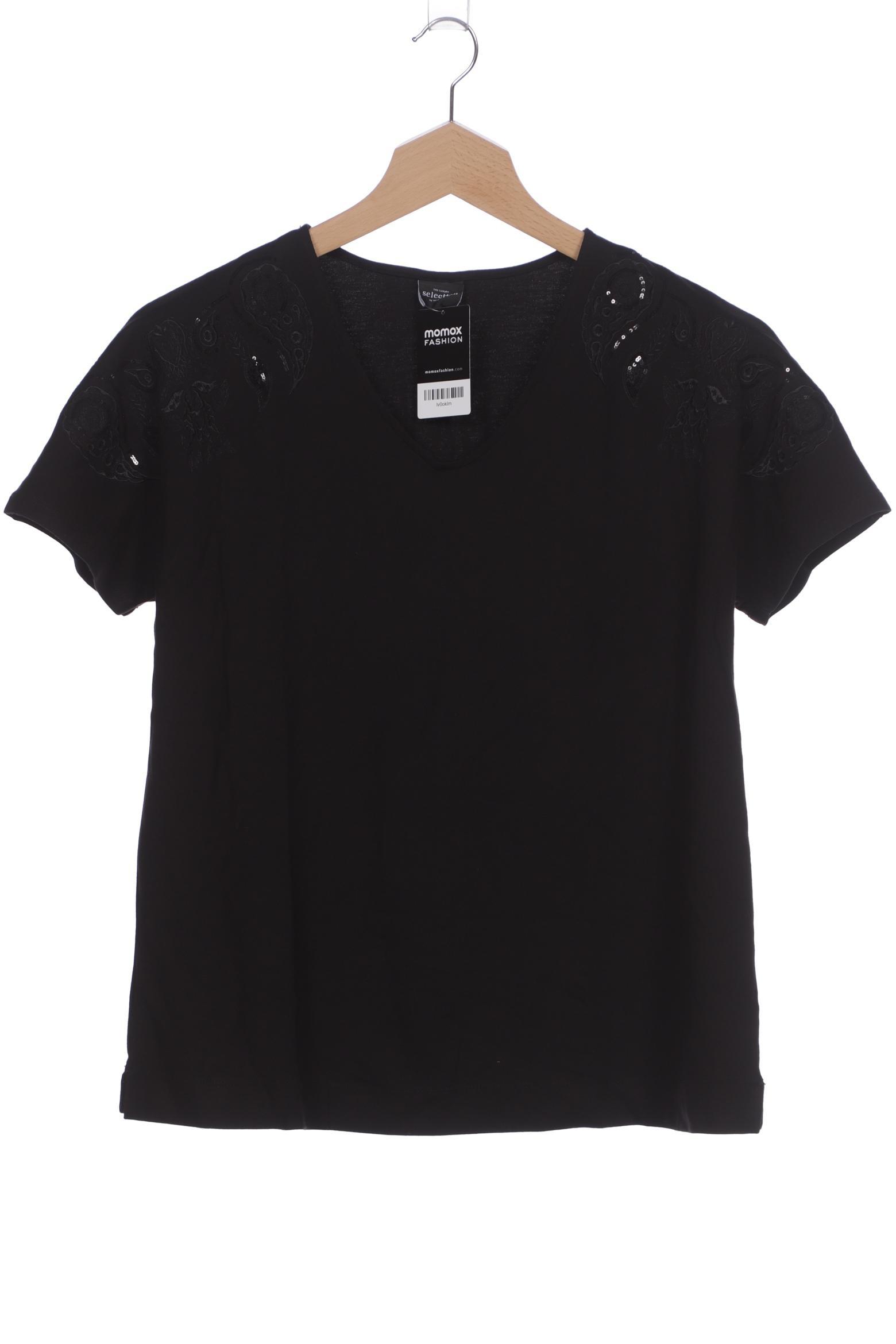 

Selection by Ulla Popken Damen T-Shirt, schwarz, Gr. 46