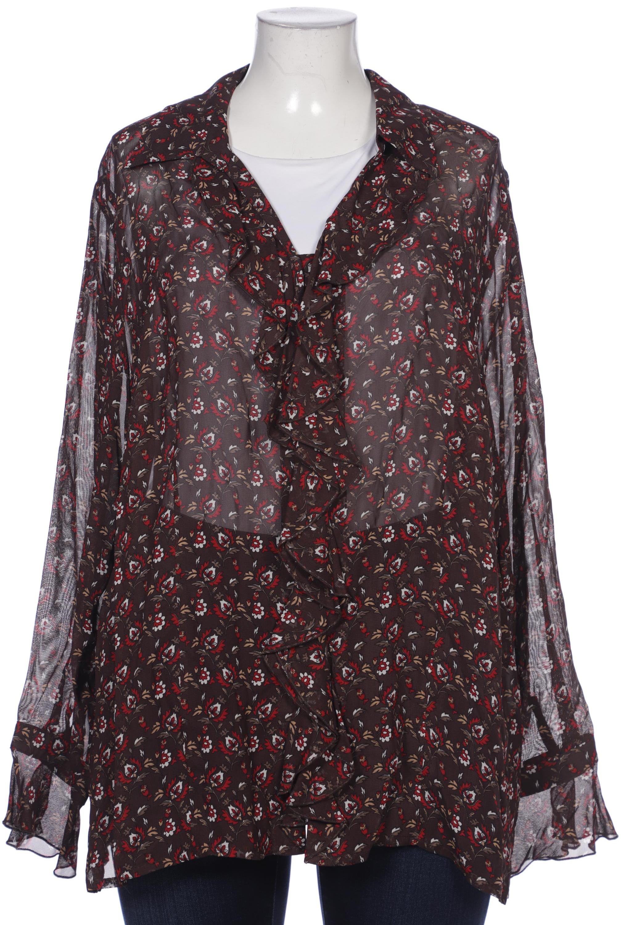 

Selection by Ulla Popken Damen Bluse, braun, Gr. 50