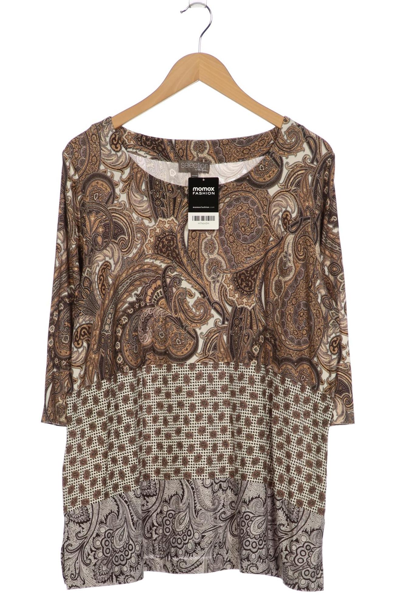 

Selection by Ulla Popken Damen Langarmshirt, braun, Gr. 46