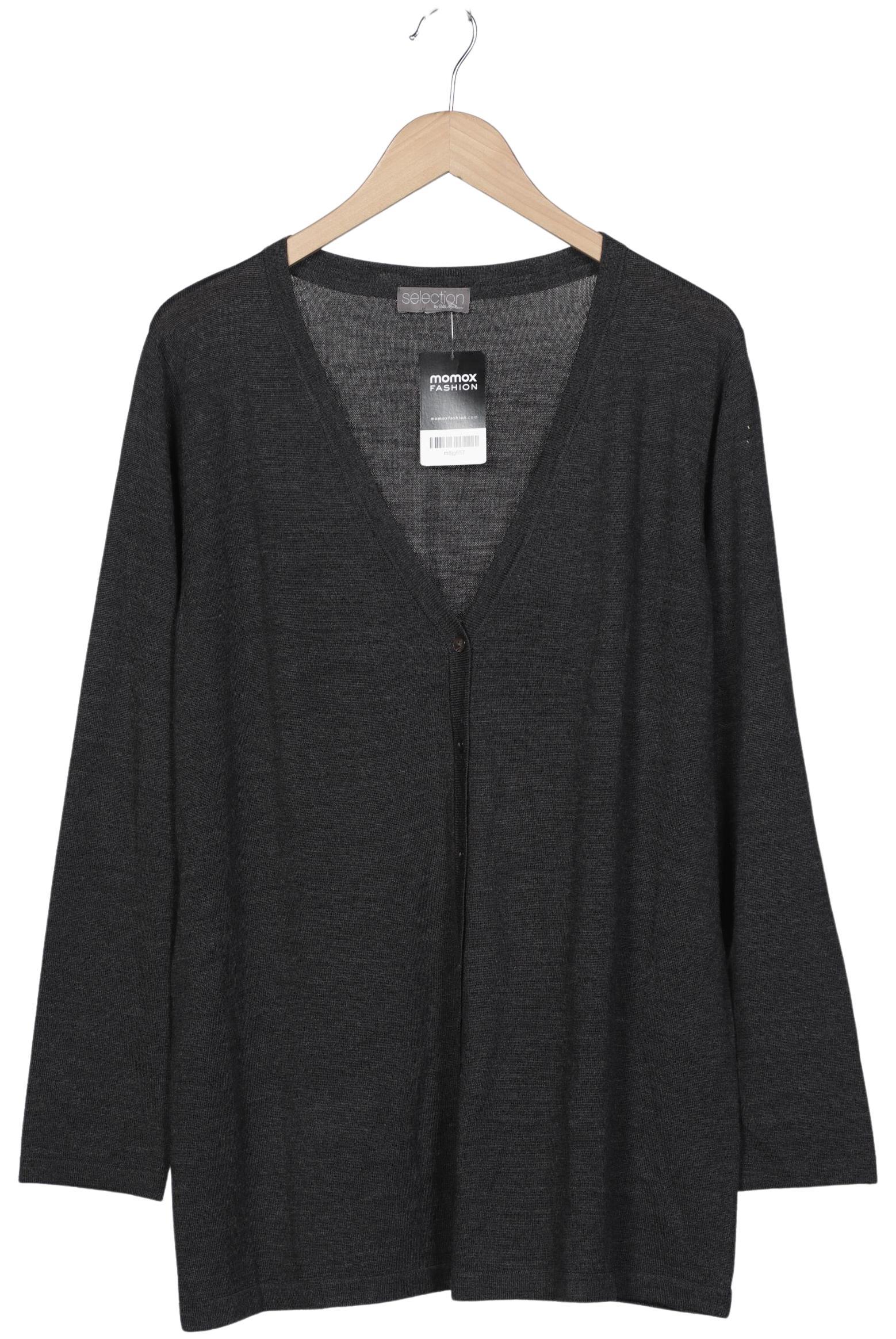 

Selection by Ulla Popken Damen Strickjacke, grau, Gr. 52