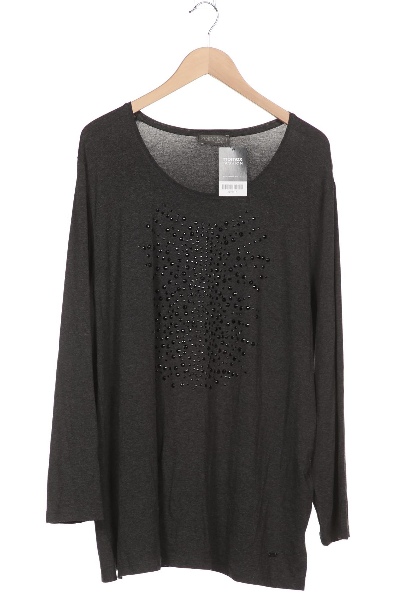 

Selection by Ulla Popken Damen Langarmshirt, grau, Gr. 46