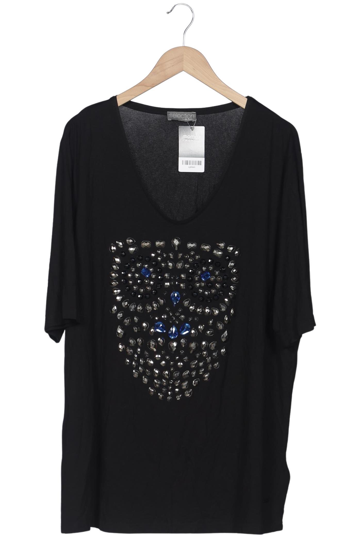 

Selection by Ulla Popken Damen T-Shirt, schwarz, Gr. 46