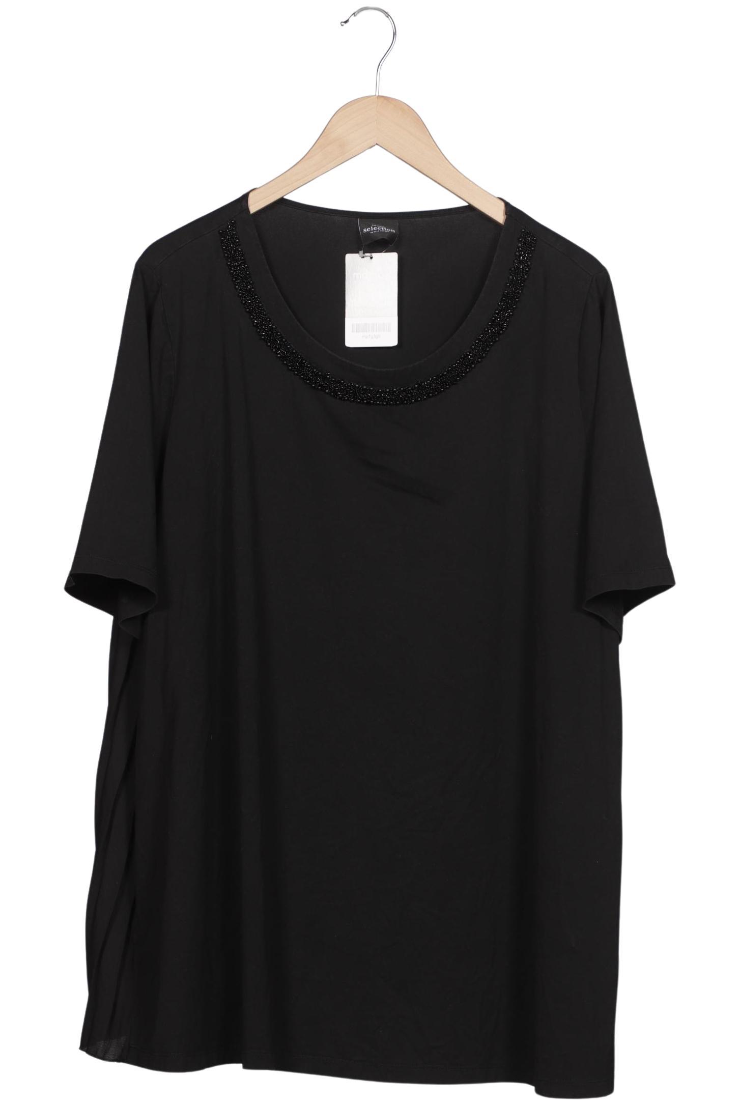 

Selection by Ulla Popken Damen T-Shirt, schwarz, Gr. 48