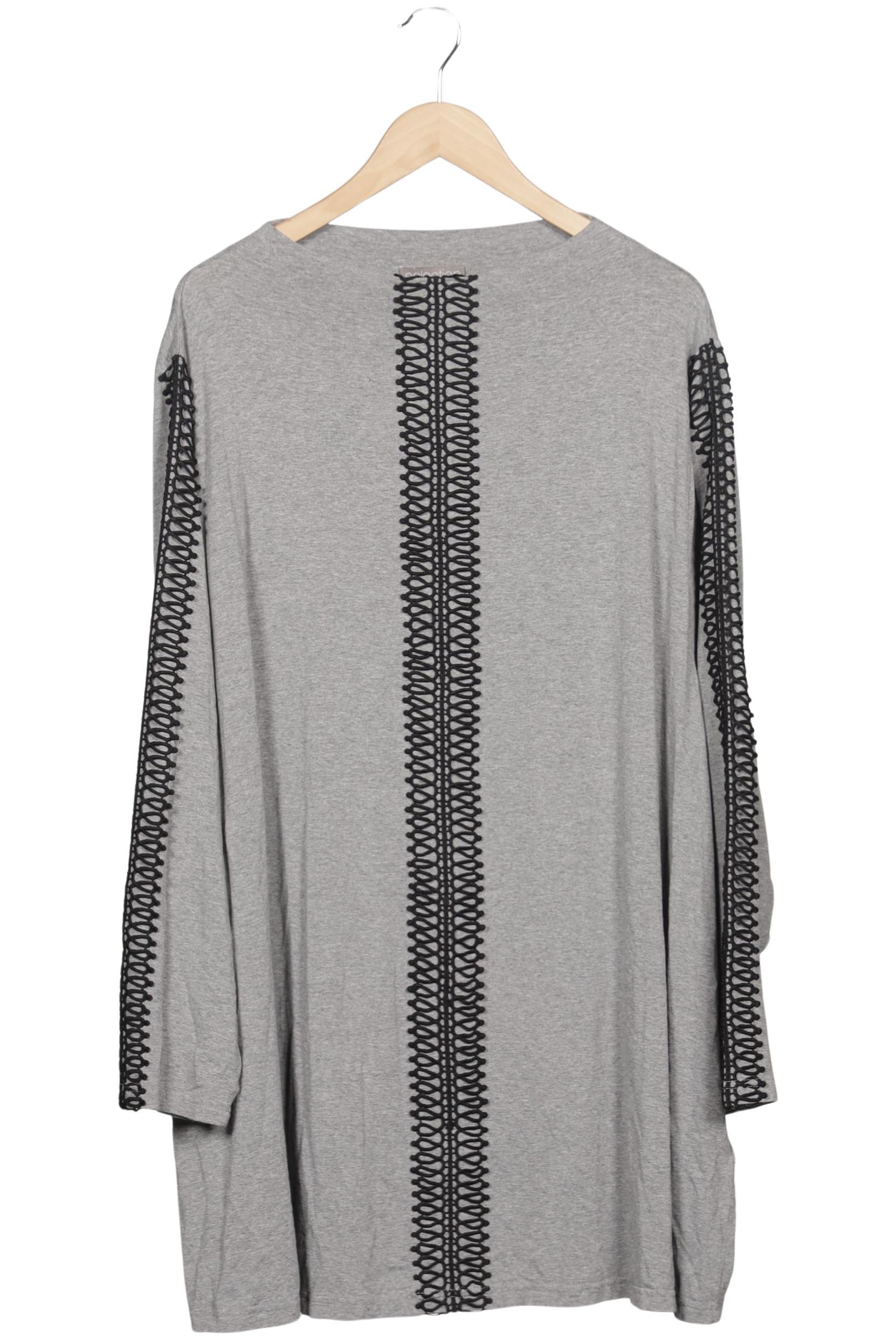 

Selection by Ulla Popken Damen Langarmshirt, grau, Gr. 48