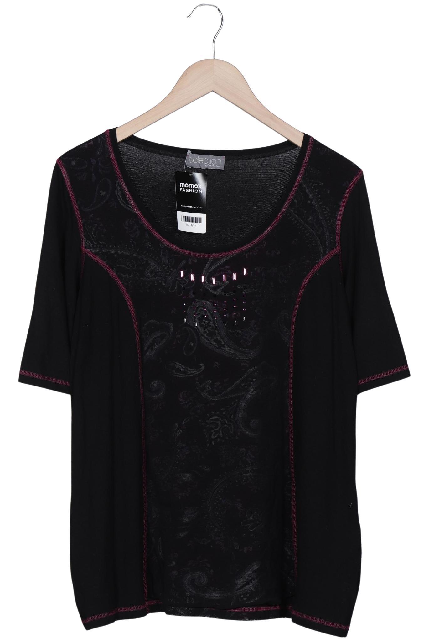 

Selection by Ulla Popken Damen T-Shirt, schwarz, Gr. 42