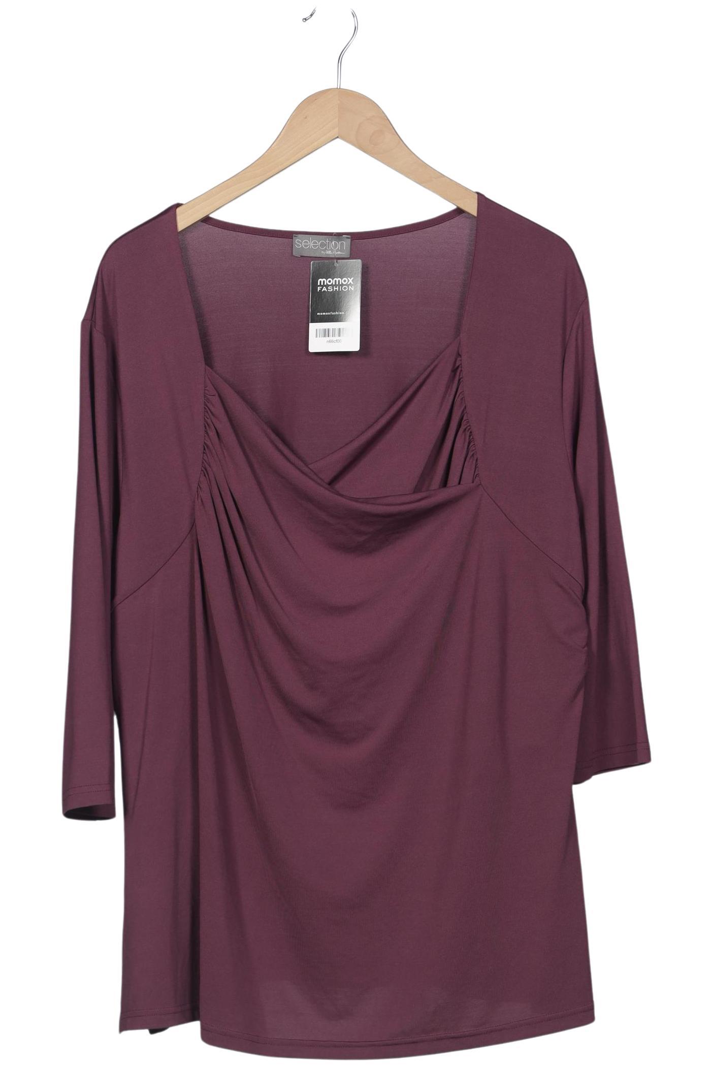 

Selection by Ulla Popken Damen Langarmshirt, bordeaux, Gr. 50