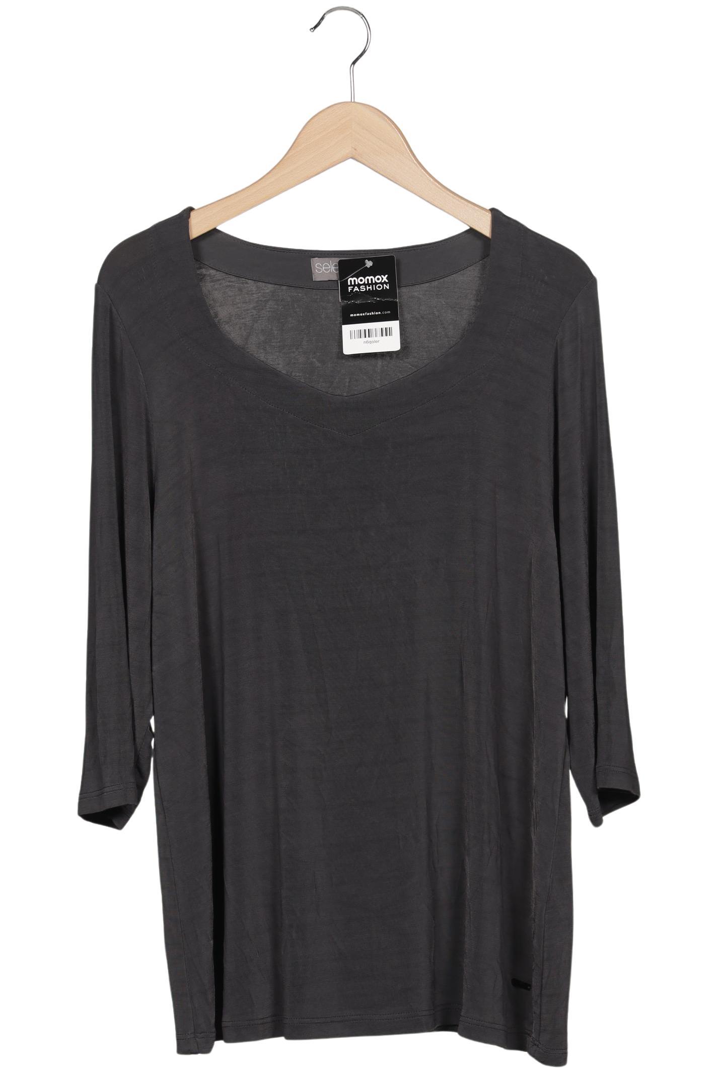 

Selection by Ulla Popken Damen Langarmshirt, grau, Gr. 42