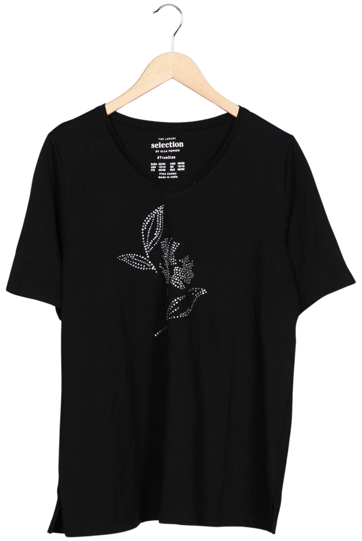 

Selection by Ulla Popken Damen T-Shirt, schwarz, Gr. 42