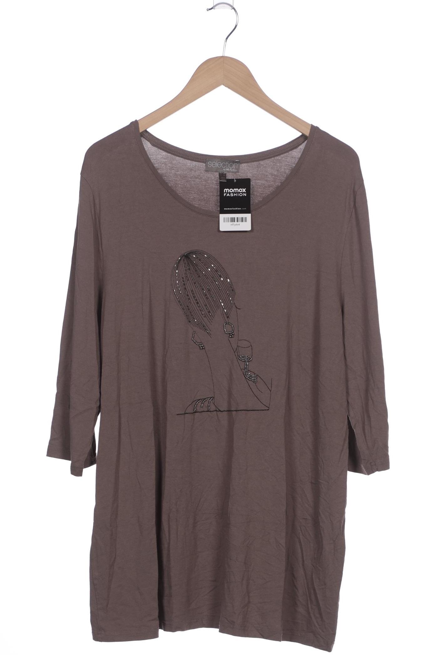 

Selection by Ulla Popken Damen Langarmshirt, grau, Gr. 50