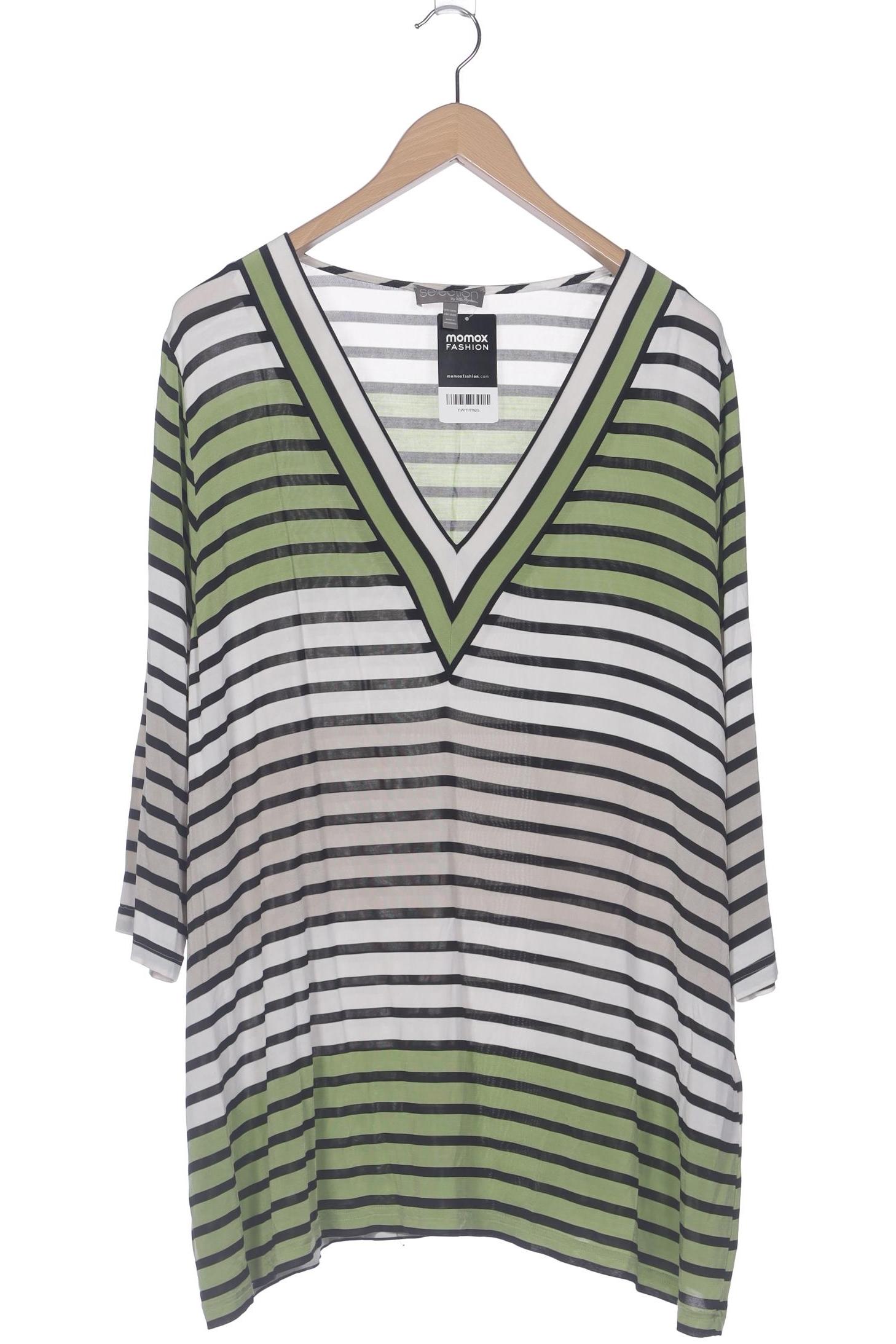 

Selection by Ulla Popken Damen Langarmshirt, hellgrün, Gr. 50