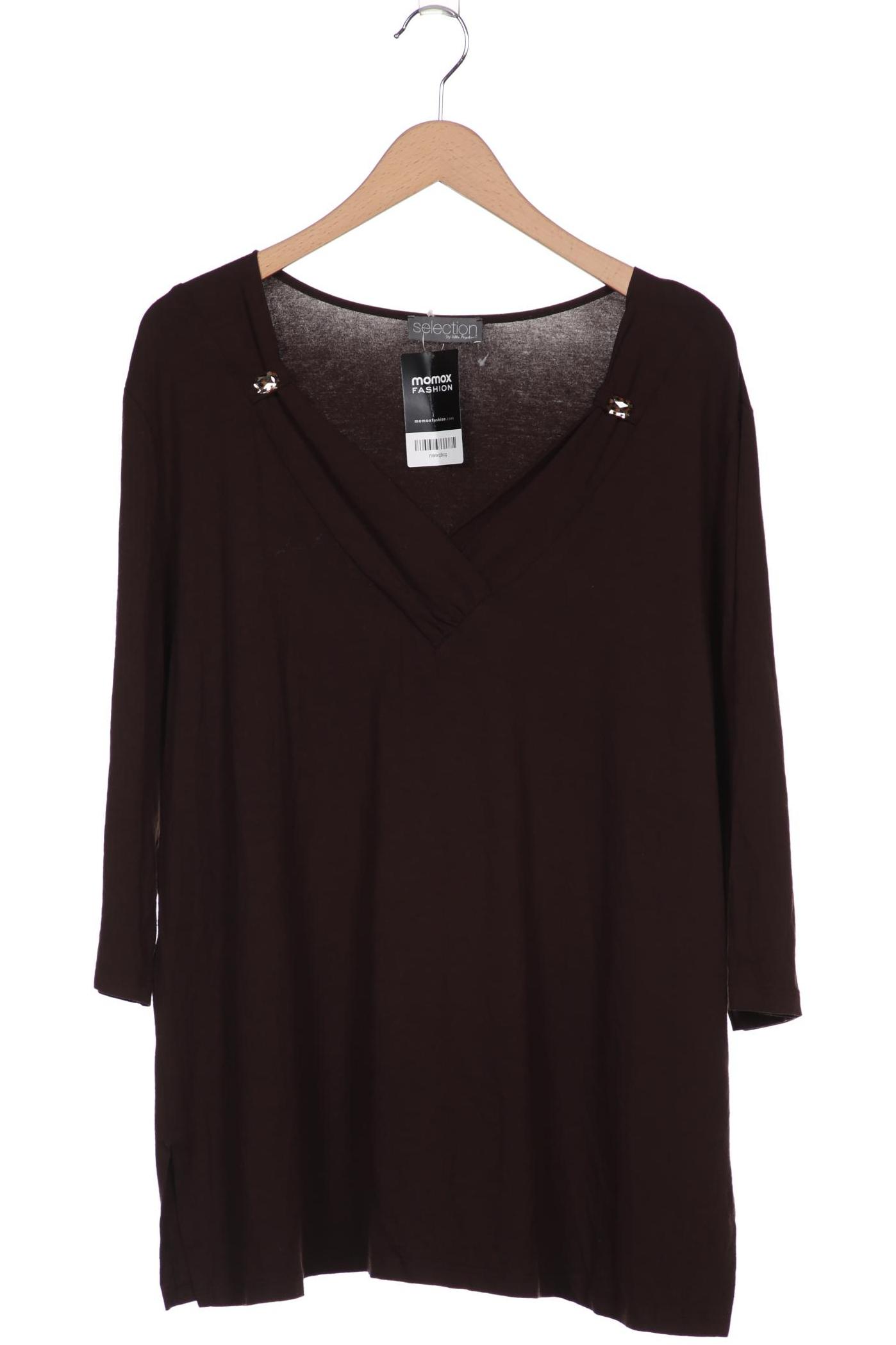 

Selection by Ulla Popken Damen Langarmshirt, braun