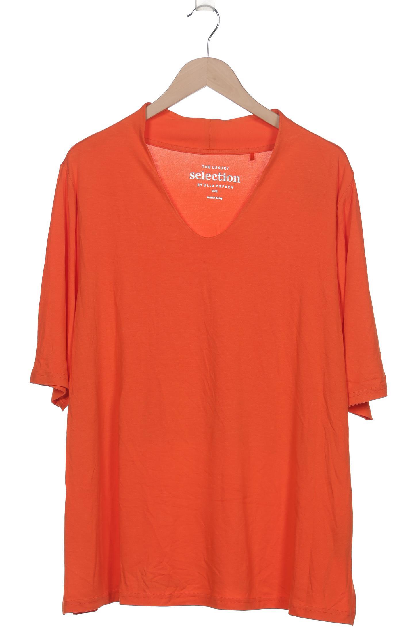 

Selection by Ulla Popken Damen Langarmshirt, orange, Gr. 50