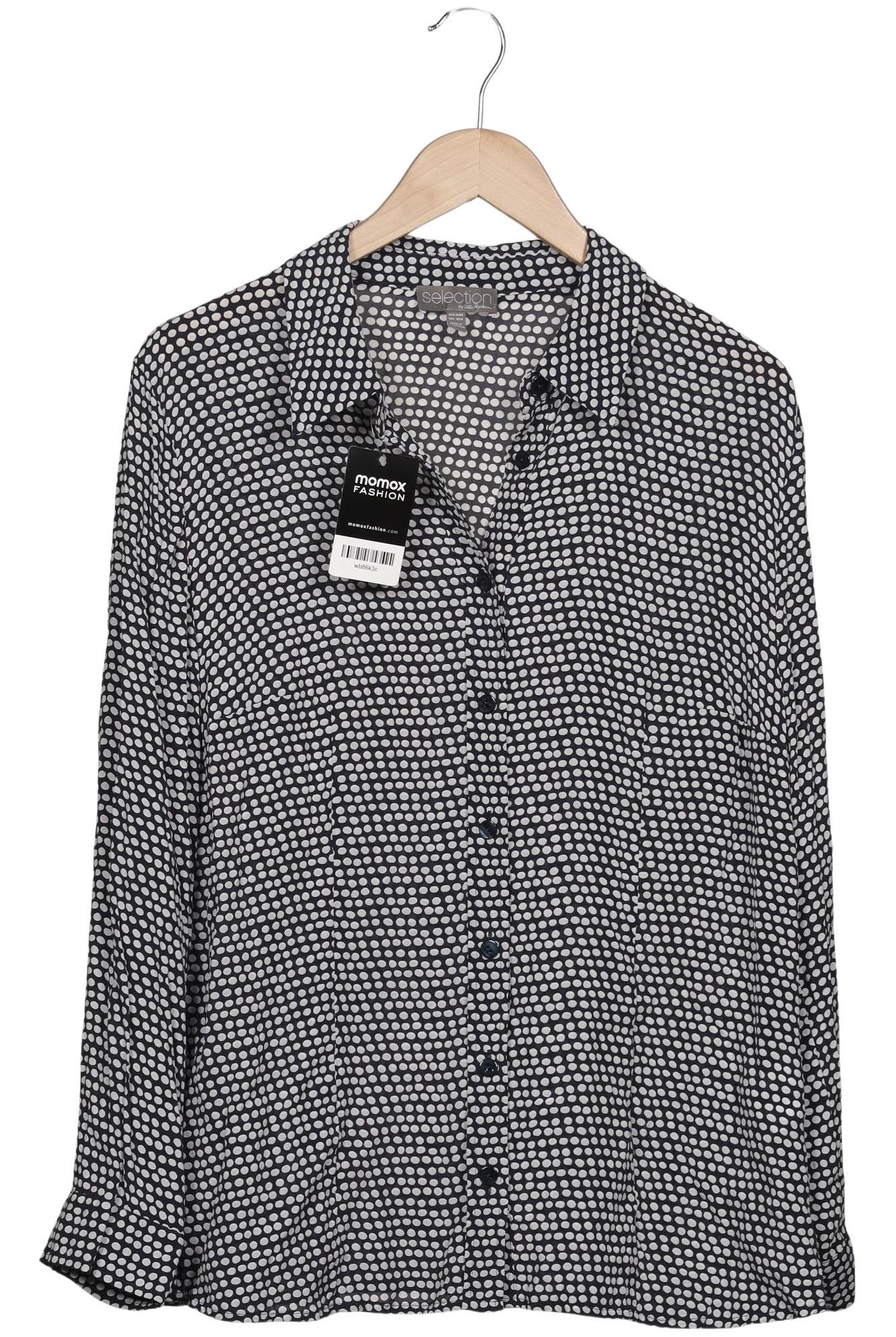 

Selection by Ulla Popken Damen Bluse, marineblau, Gr. 42