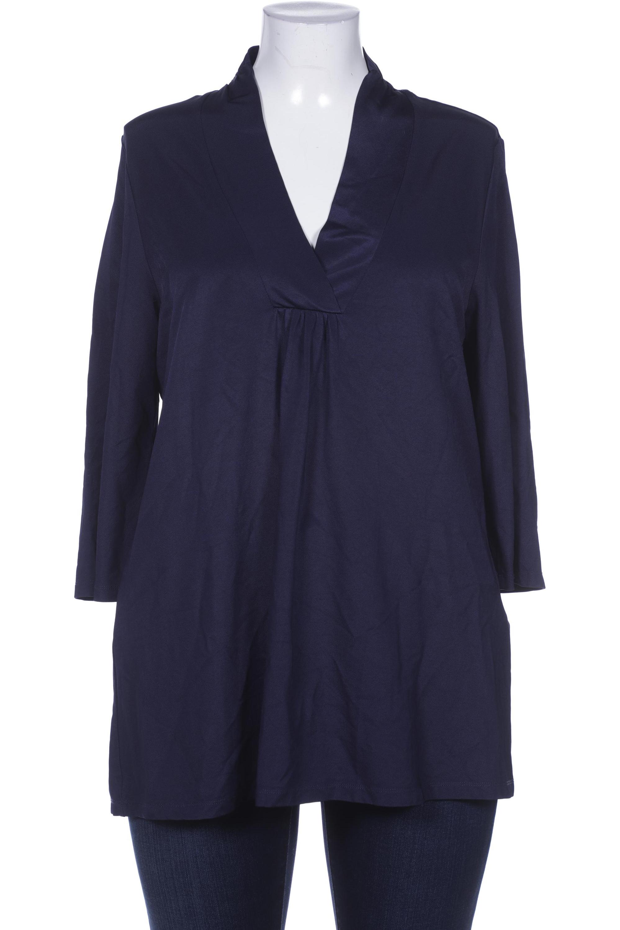 

Selection by Ulla Popken Damen Bluse, marineblau, Gr. 46