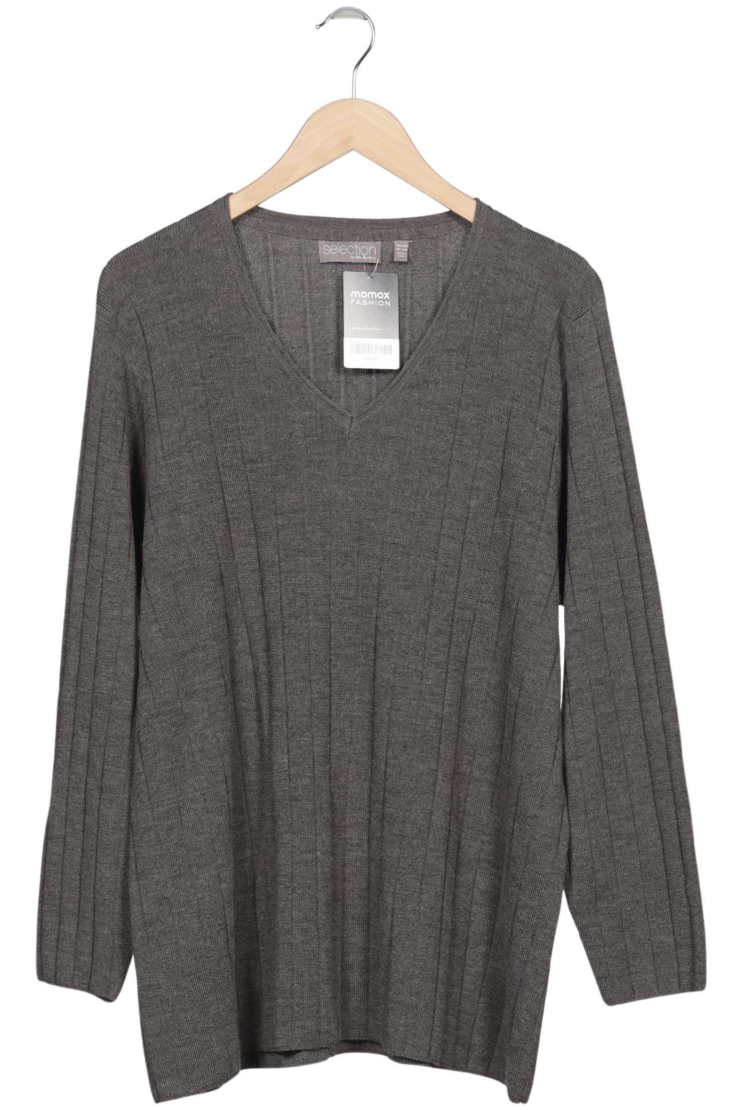 

Selection by Ulla Popken Damen Pullover, grau, Gr. 46