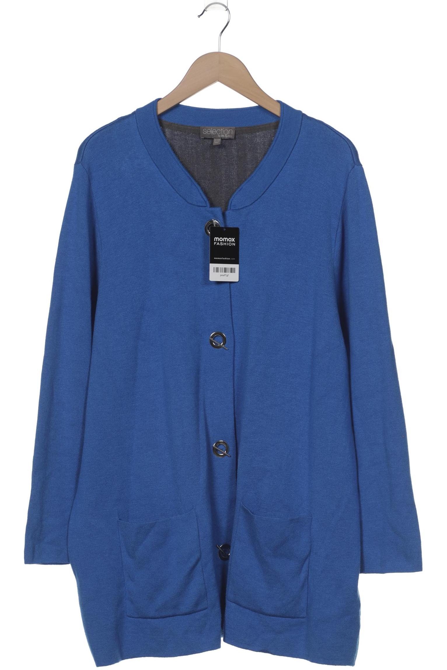 

Selection by Ulla Popken Damen Strickjacke, blau, Gr. 46