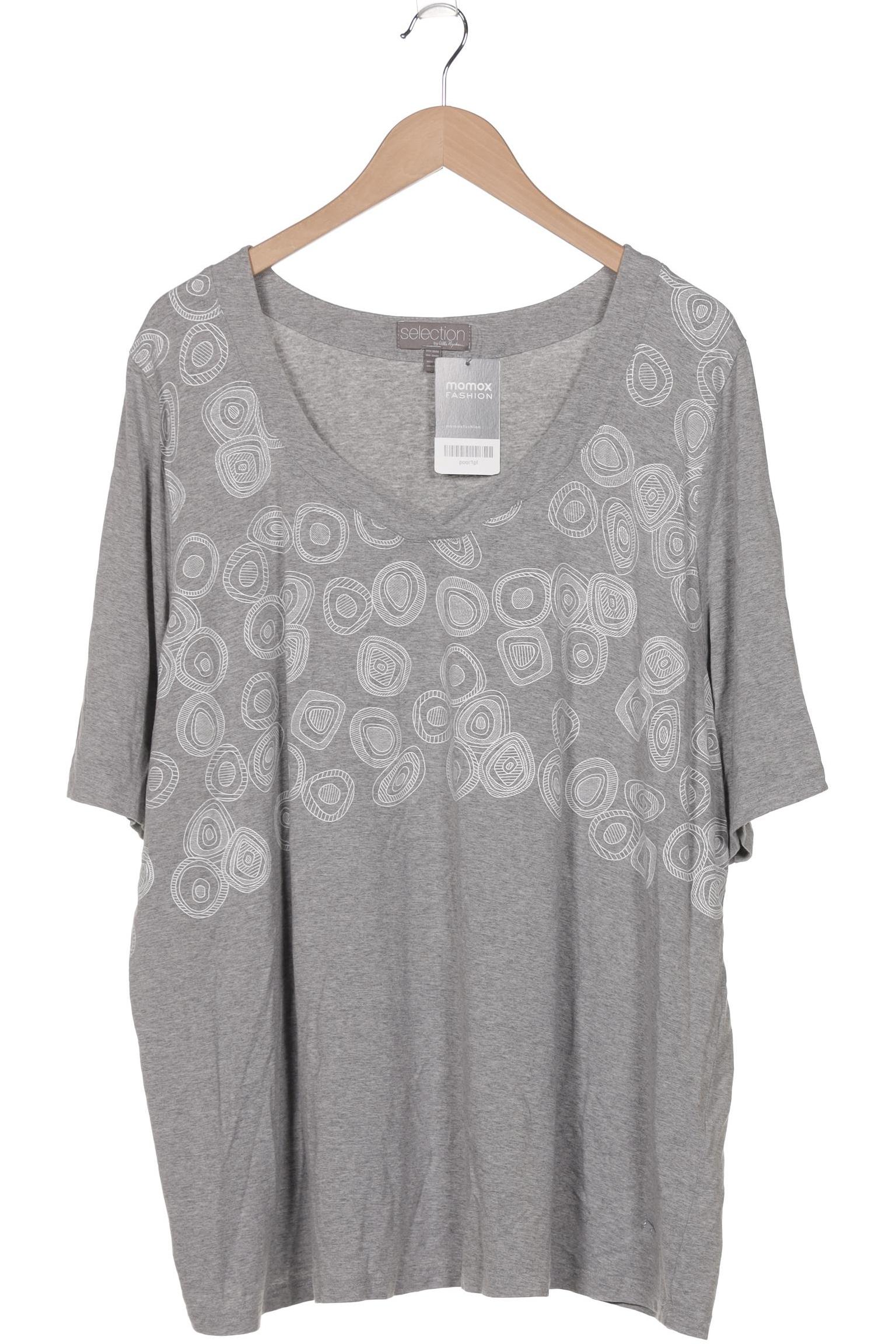 

Selection by Ulla Popken Damen T-Shirt, grau, Gr. 50