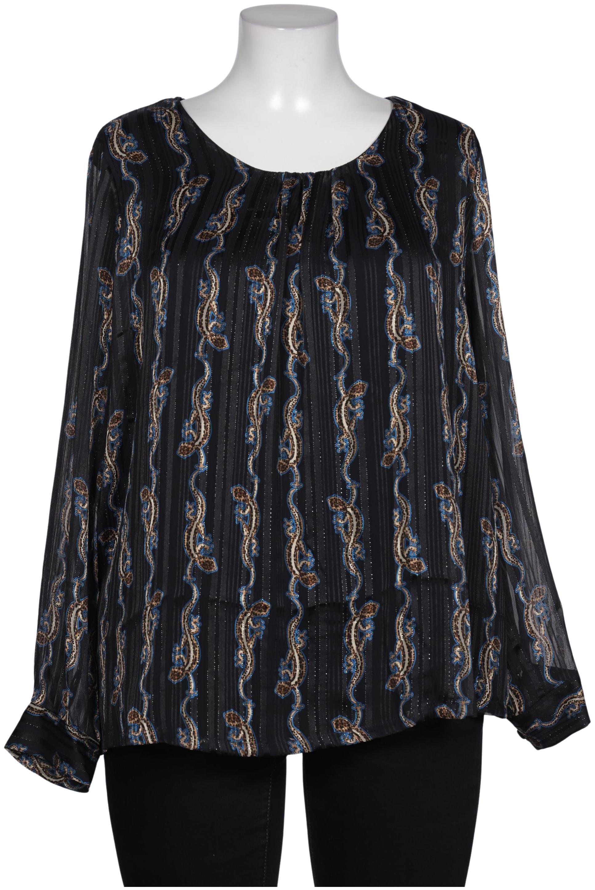 

Selection by Ulla Popken Damen Bluse, marineblau, Gr. 46