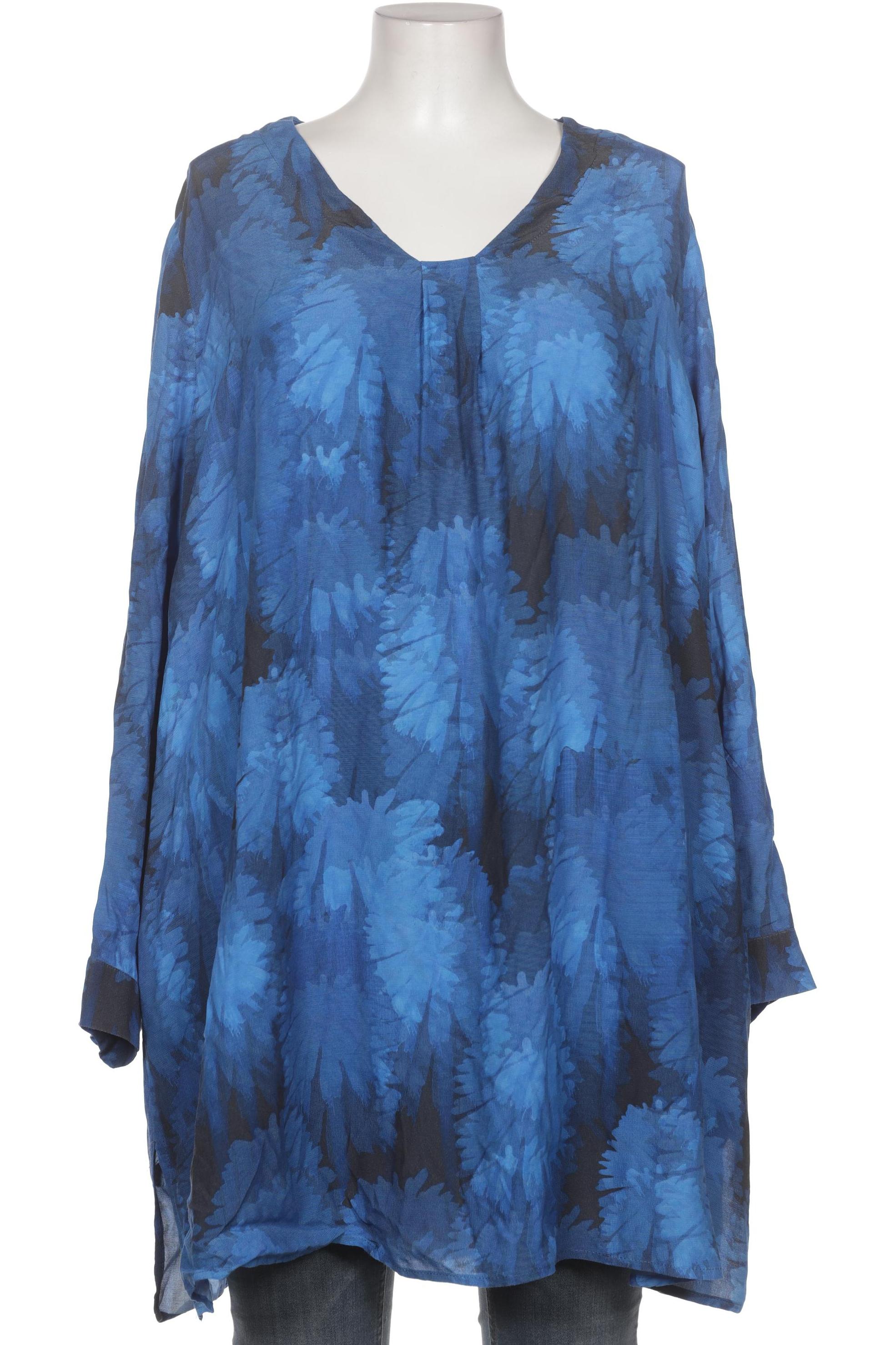 

Selection by Ulla Popken Damen Bluse, blau, Gr. 46