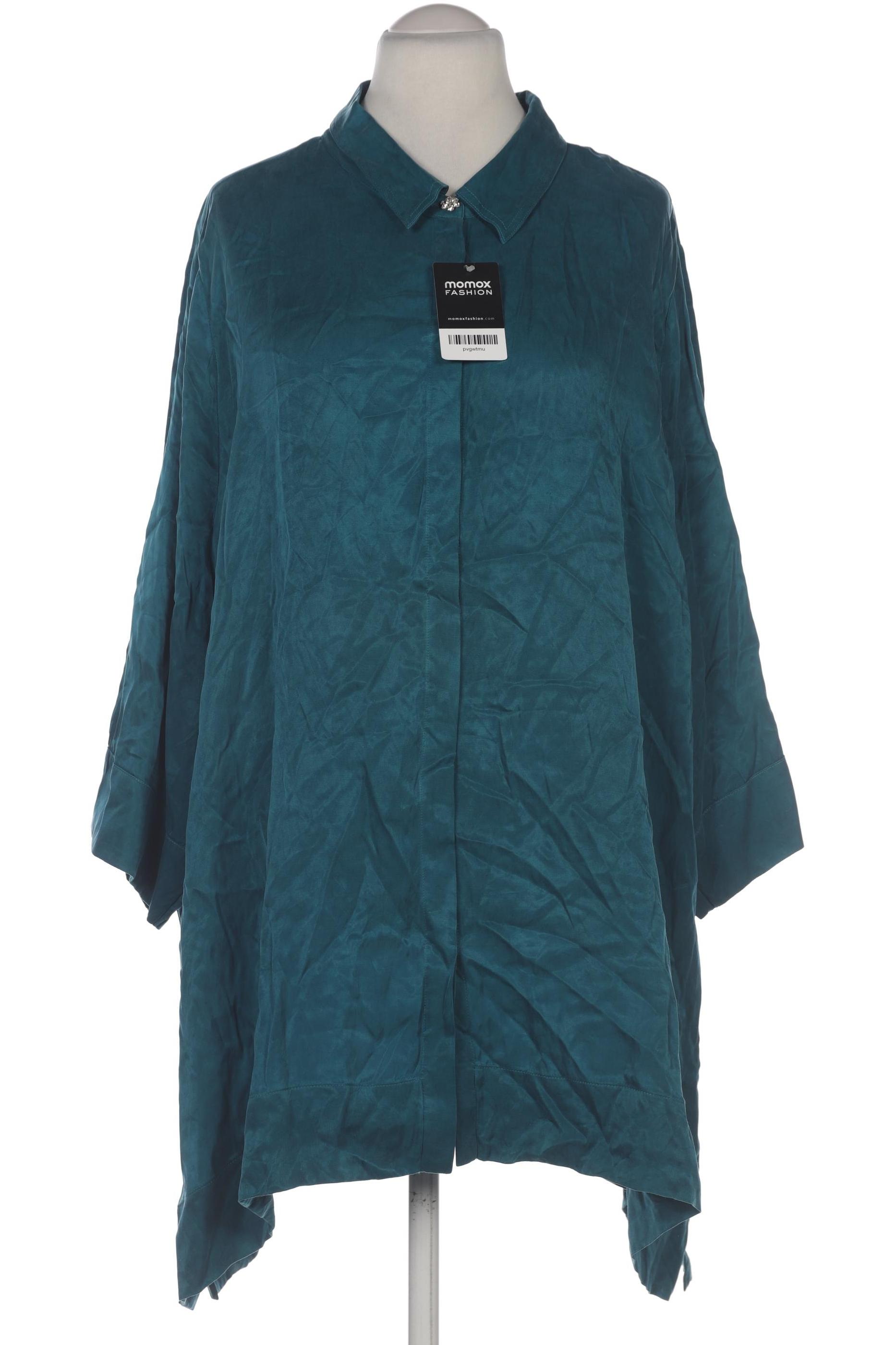 

Selection by Ulla Popken Damen Bluse, türkis, Gr. 58