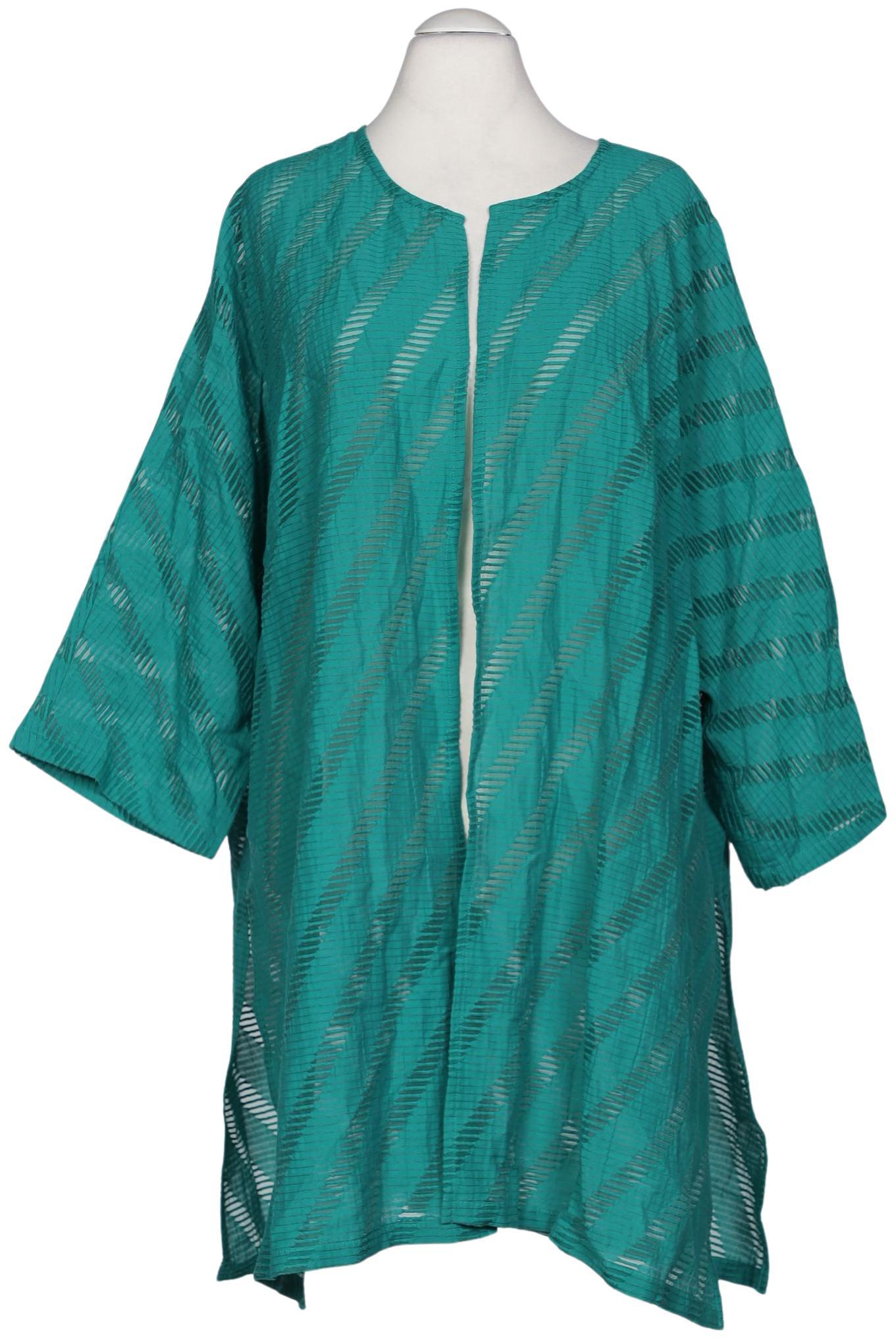 

Selection by Ulla Popken Damen Strickjacke, türkis, Gr. 52